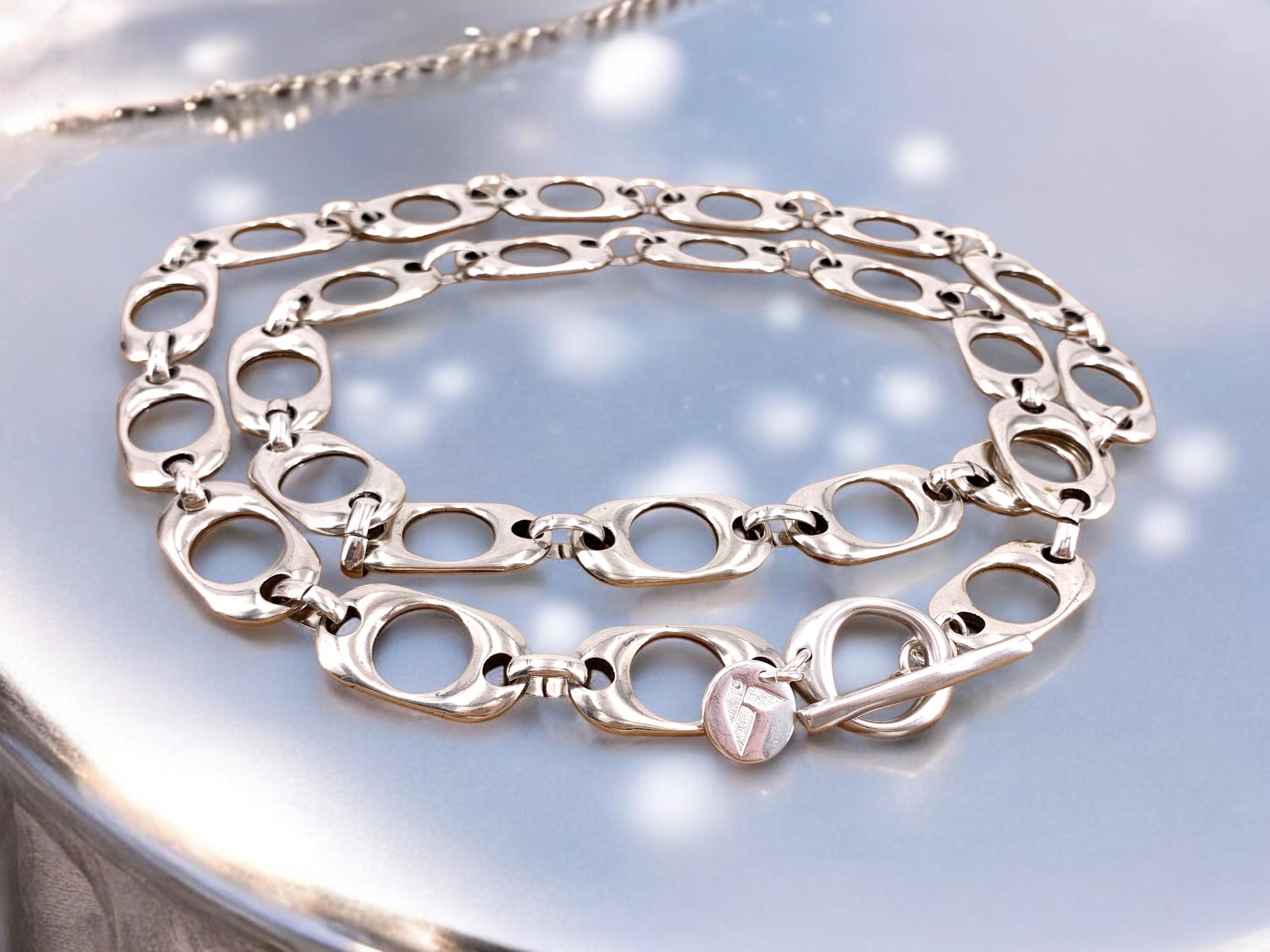 chunky silver long necklace, silver chain necklace, bold chain necklace, statement chain necklace, chunky jewelry, long necklace,