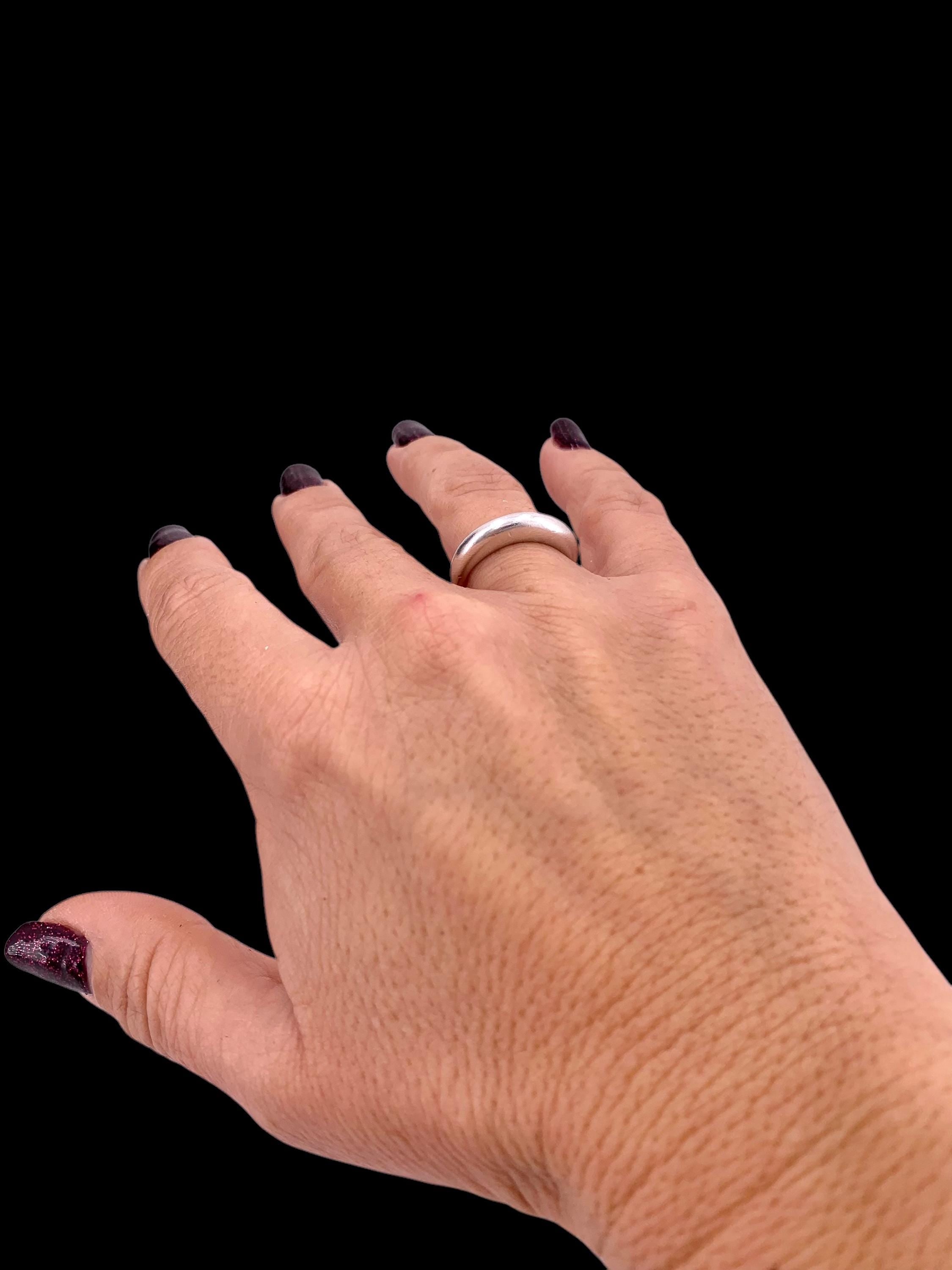 Chunky silver ring, Dome ring, bold silver ring, statement silver ring, bulky wide ring, bohemian ring, uno de 50 style, gift for women