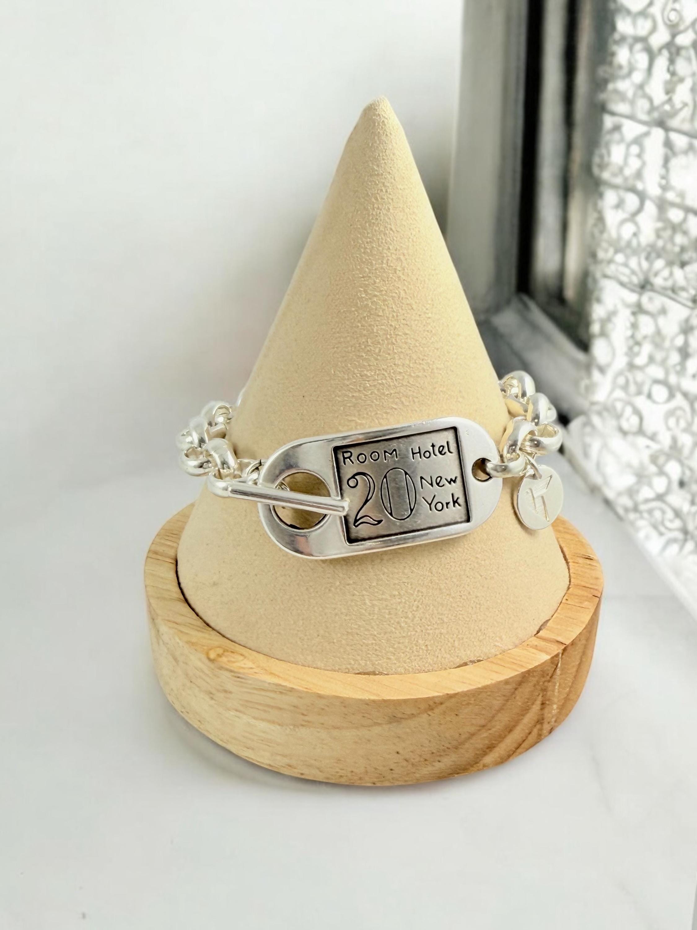 Chunky silver chain bracelet, statement bracelet, bold chain bracelet, bulky bracelet, rock bracelet, ID Toggle bracelet, gift for her,