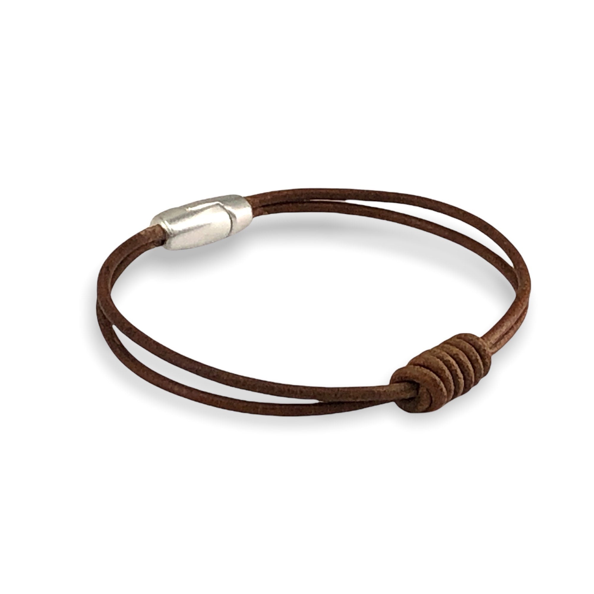 Leather bracelet for men, knots leather bracelet, gift for men, nautical bracelet, surfer bracelet, masculine bracelet, style