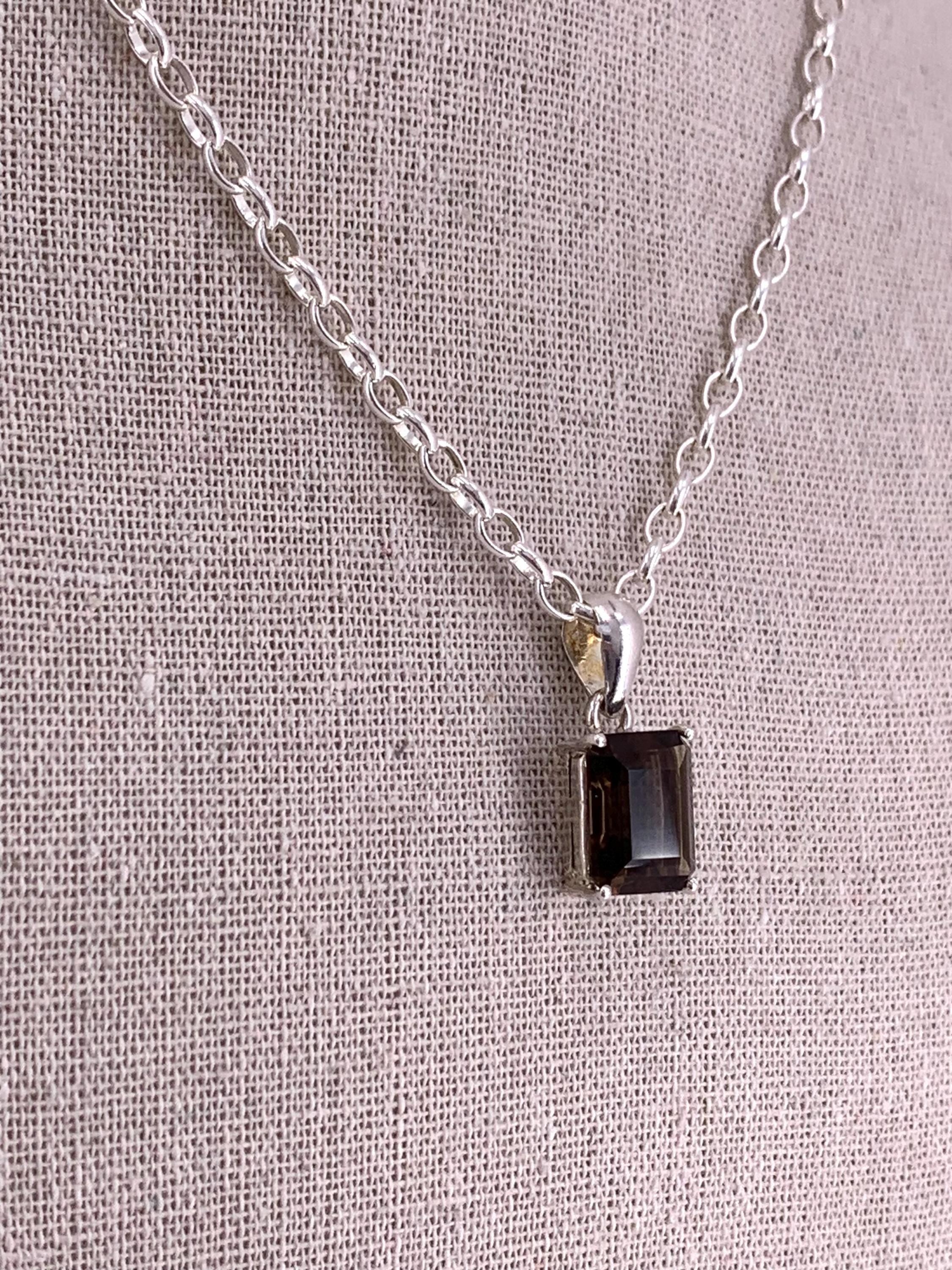 Honey Quartz Sterling Silver Pendant necklace, Quartz Statement Pendant, Large Gemstone Pendant, Gold Quartz, Gift for Her, Chunky Pendant