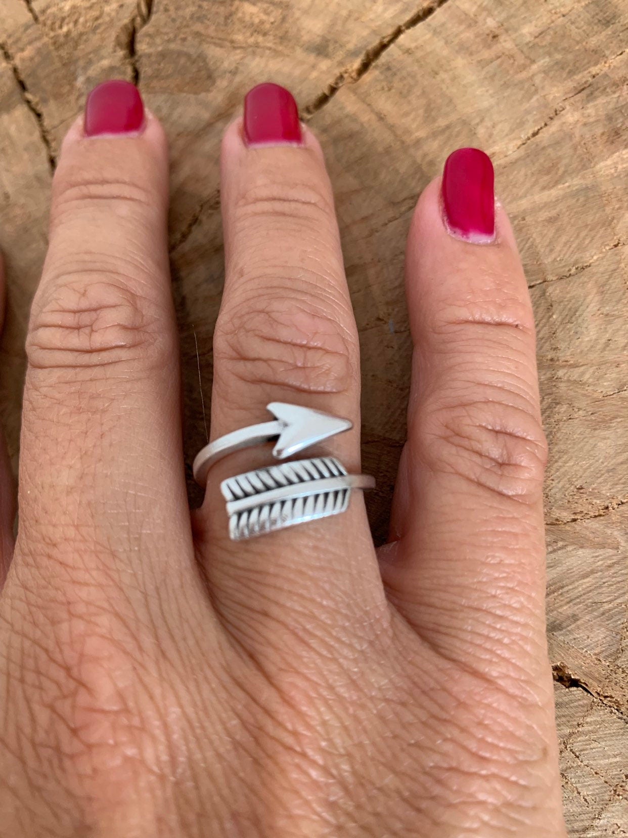 Arrow ring, adjustable arrow, silver ring, tribal boho rings, woman boho ring.