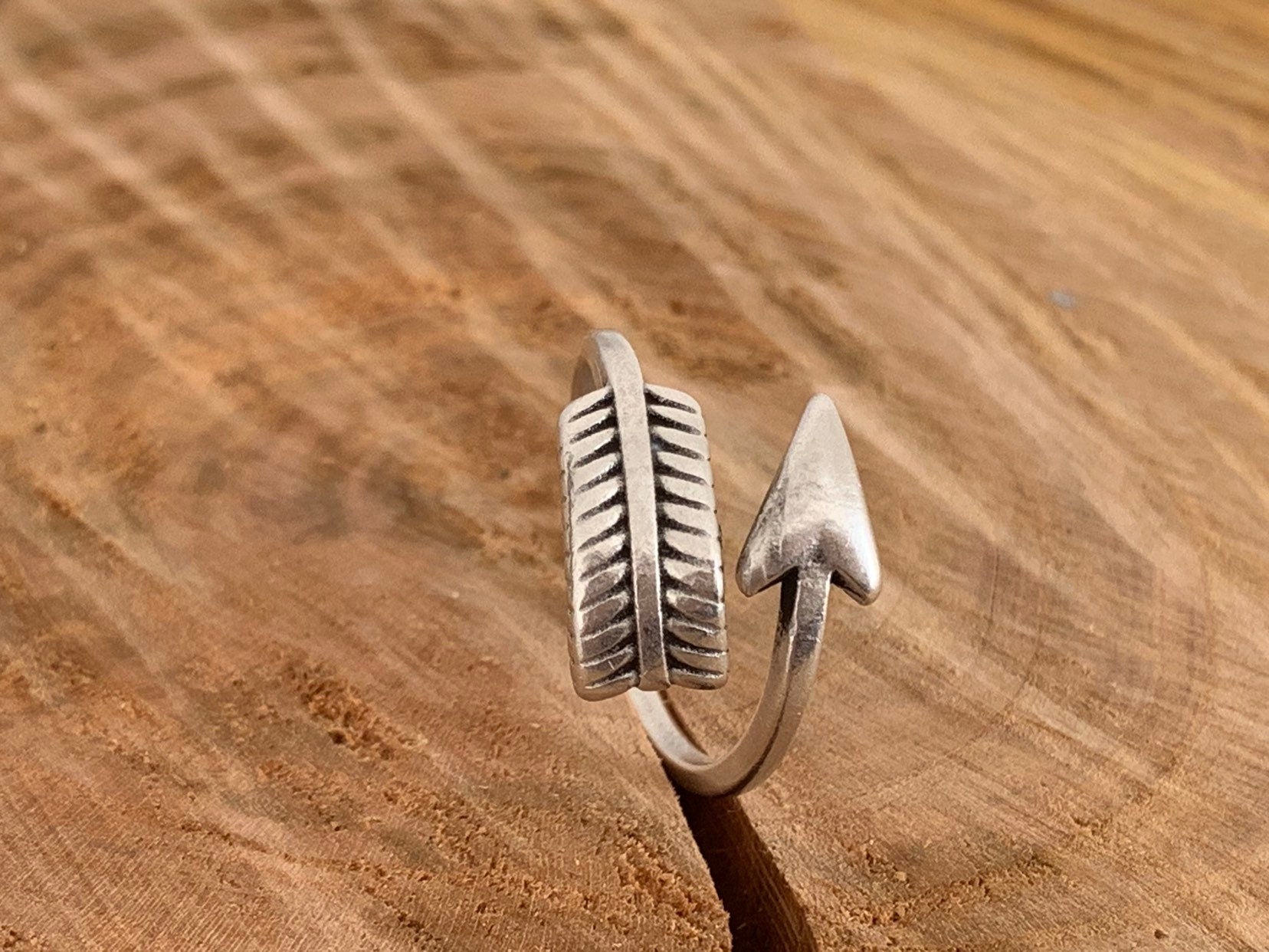 Arrow ring, adjustable arrow, silver ring, tribal boho rings, woman boho ring.