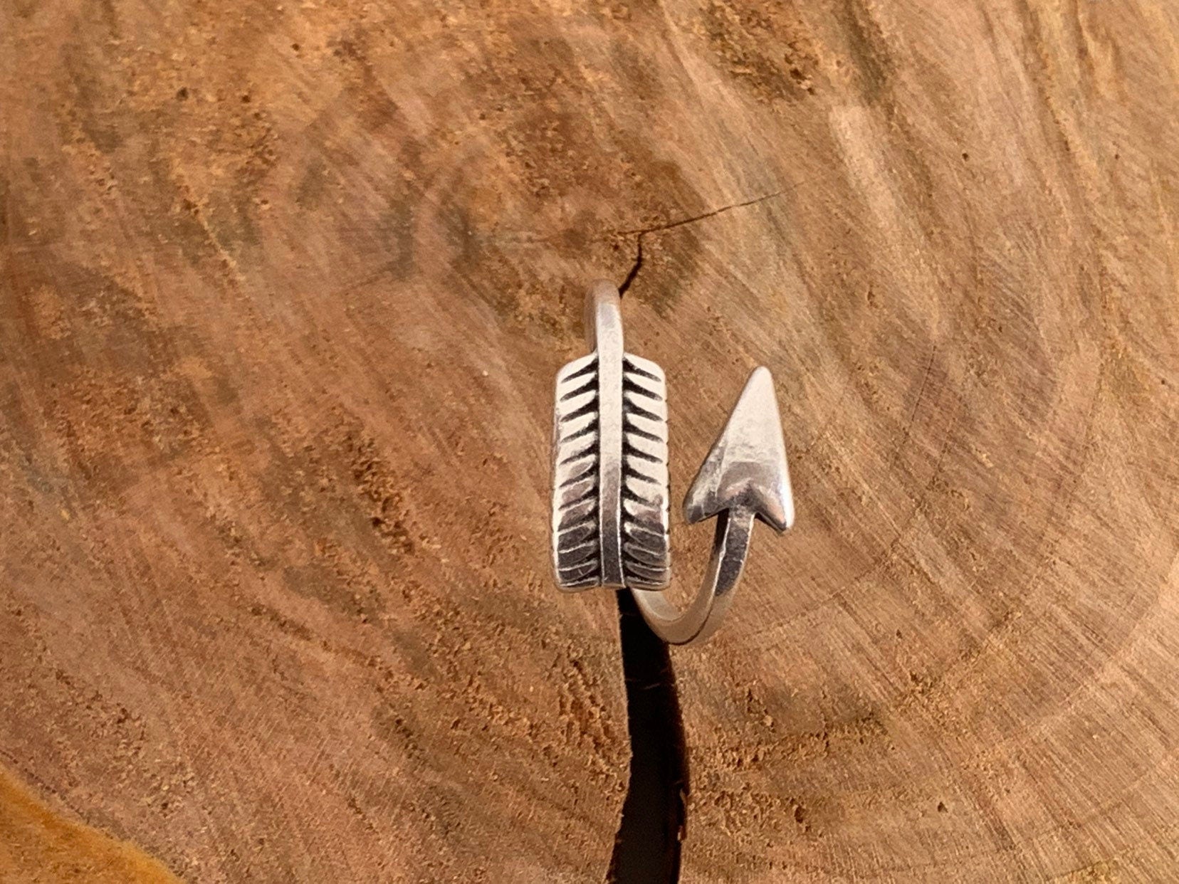 Arrow ring, adjustable arrow, silver ring, tribal boho rings, woman boho ring.