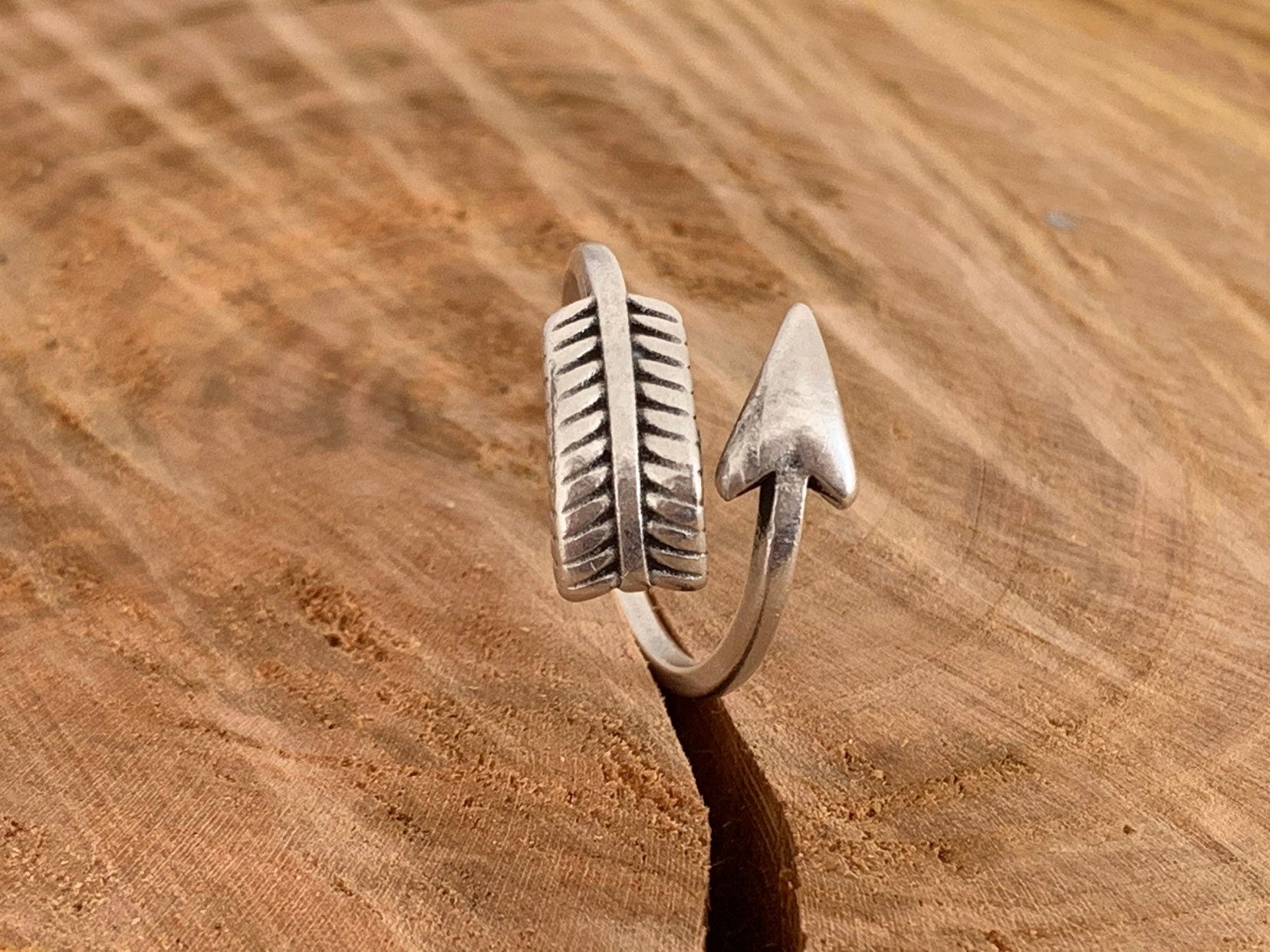 Arrow ring, adjustable arrow, silver ring, tribal boho rings, woman boho ring.