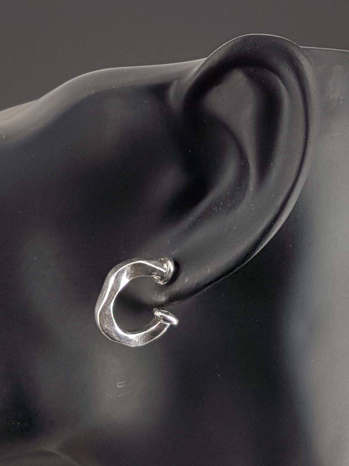 Hoop earrings, silver earrings, statement earrings, chunky earrings, boho earrings, silver hoops, uno de 50 Style