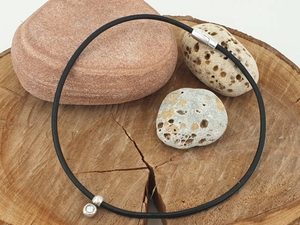 Leather choker, dainty choker, Swarovski choker, bohemian choker, style choker, minimalist choker, leather necklace, charm choker