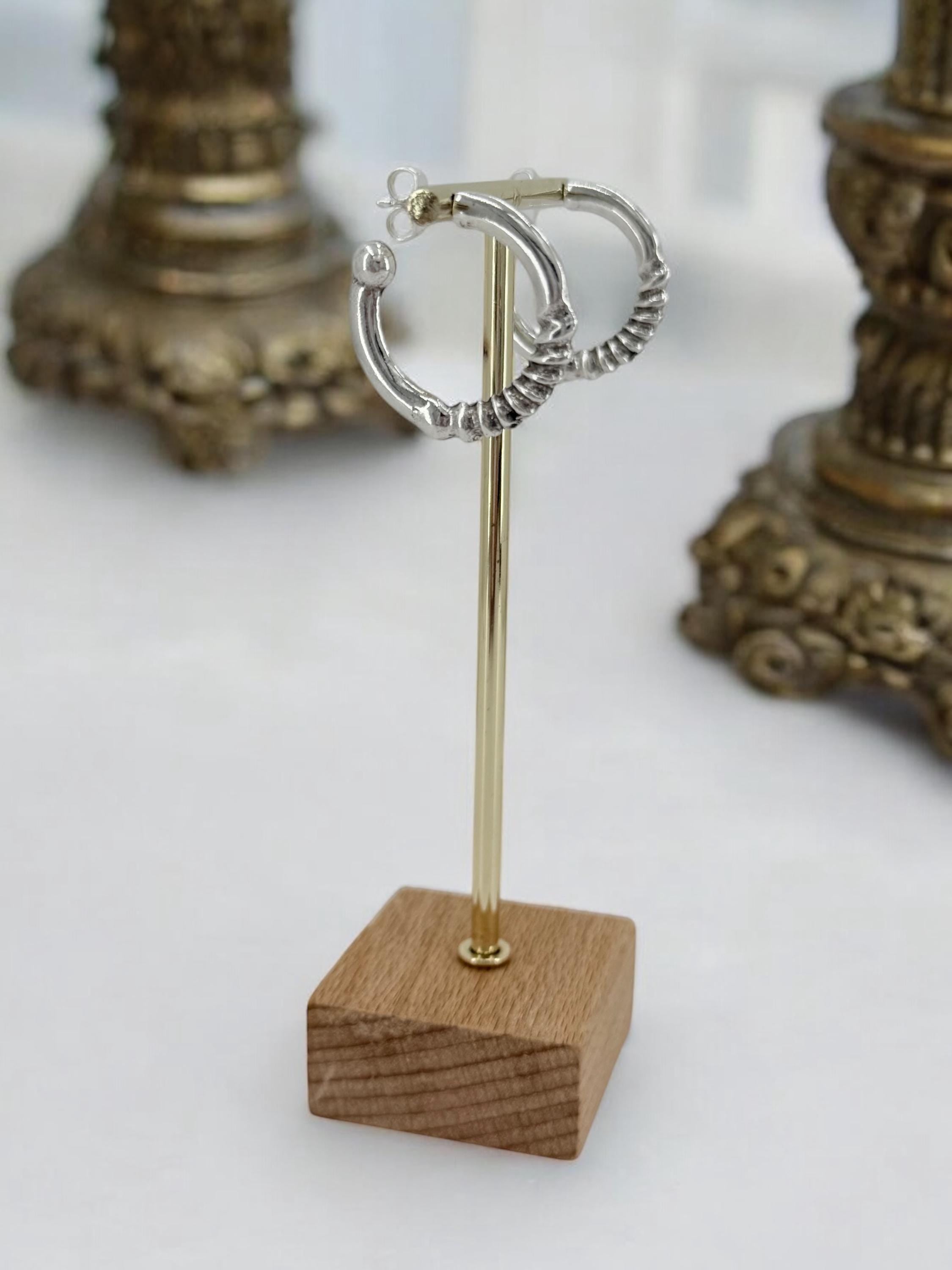 Big Chunky silver hoops, hammered hoops, engraved silver hoops, statement silver hoops, , bulky hoops, bohemian hoops, gift