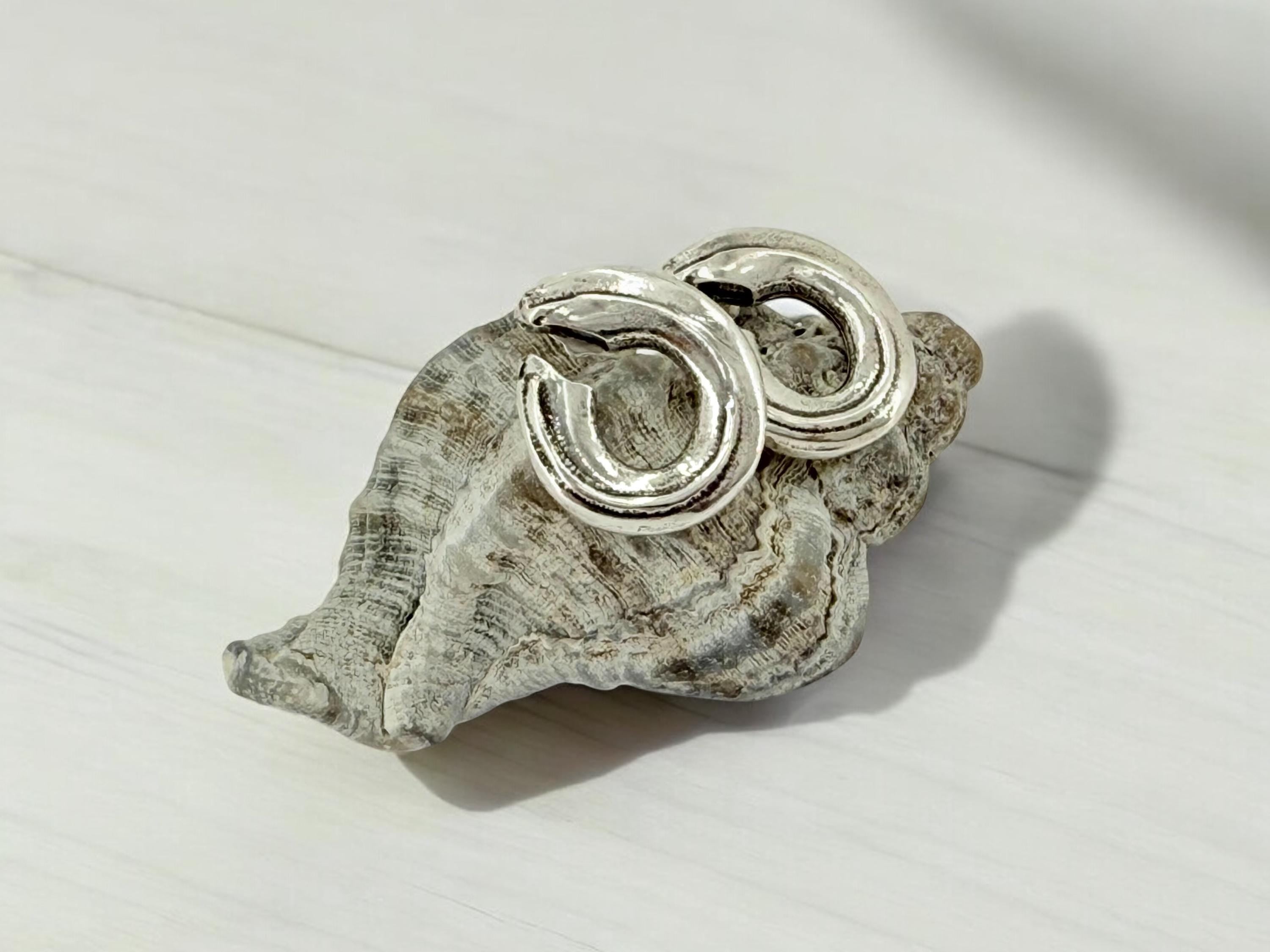 Chunky silver engraved earrings, bohemian earrings, bold earrings, dome earrings, uno de 50 style, statement earrings, valentines gift