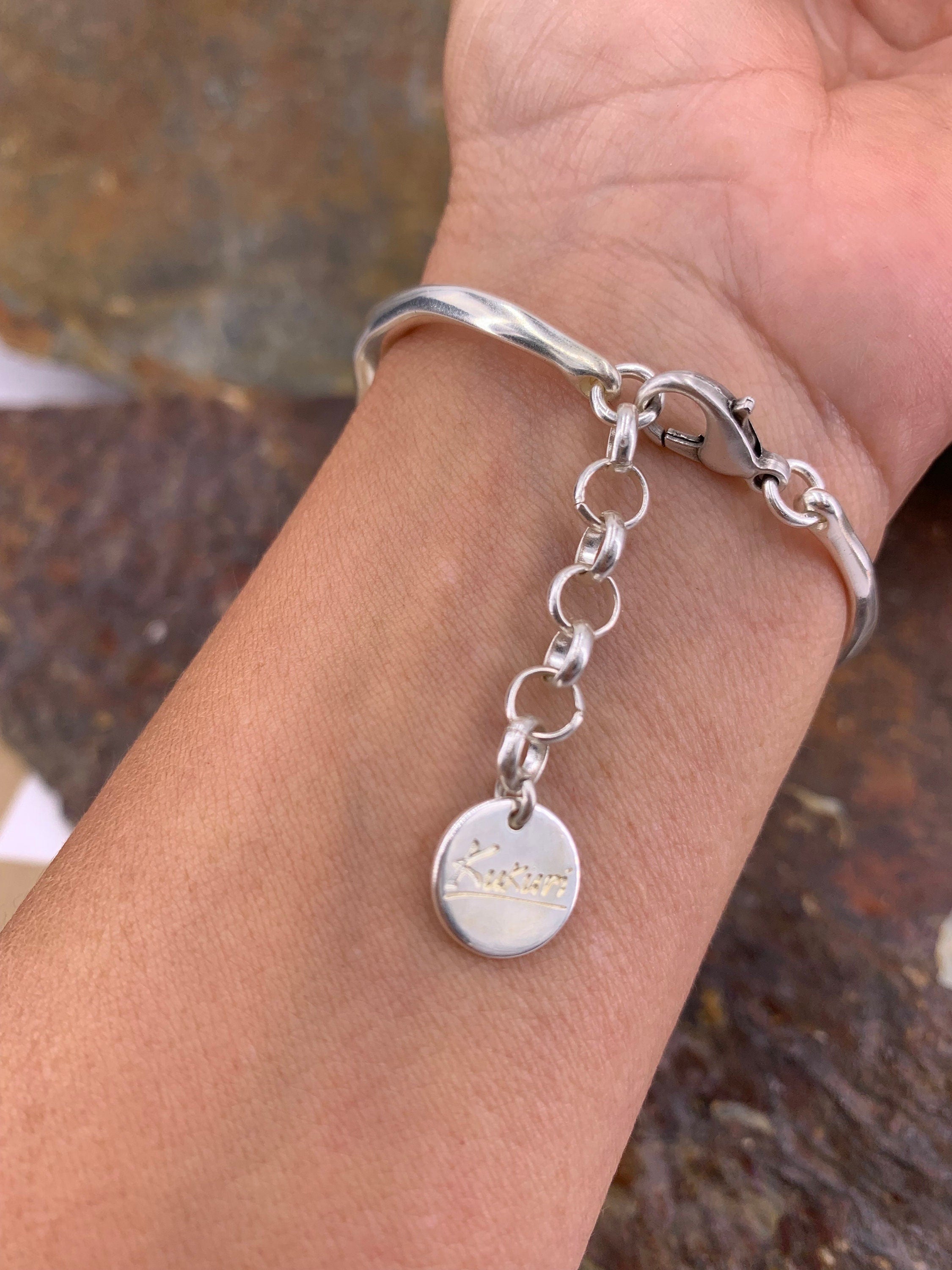 Chunky chain half cuff silver bracelet with crystal pearl, silver bracelet, statement bracelet, style, pearl bracelet, bold bracel