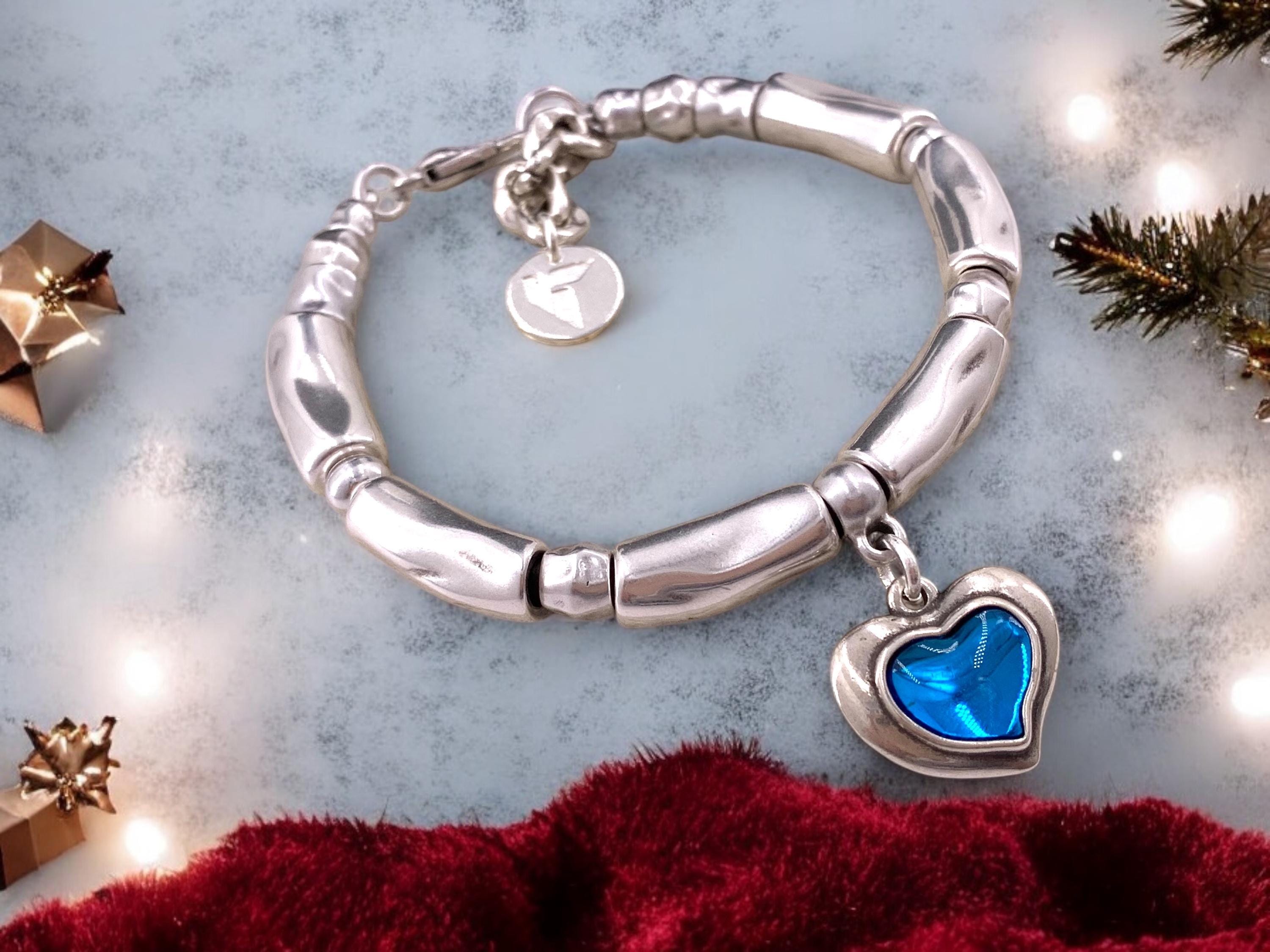 Silver bold bracelet, chunky bracelet, toggle silver bracelet, bulky bracelet, men silver chunky bracelet, uno de 50 style bracelet