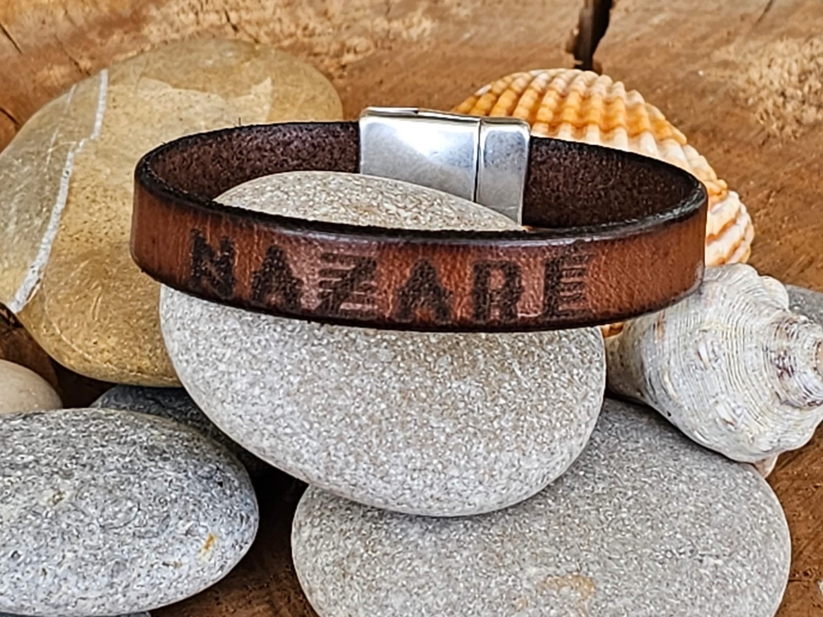 Custom engraved leather bracelet, leather bracelet, boho men bracelet, personalized bracelet, gift for men, surfer bracelet, custom gift