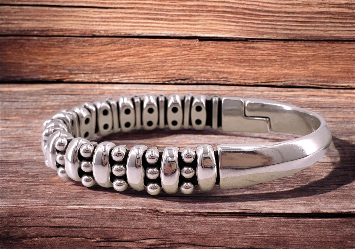 Chunky silver bracelets for men, silver cuff bracelet, metal half cuff bracelet, heavyweight silver bracelets, half cull bracelet, bangle