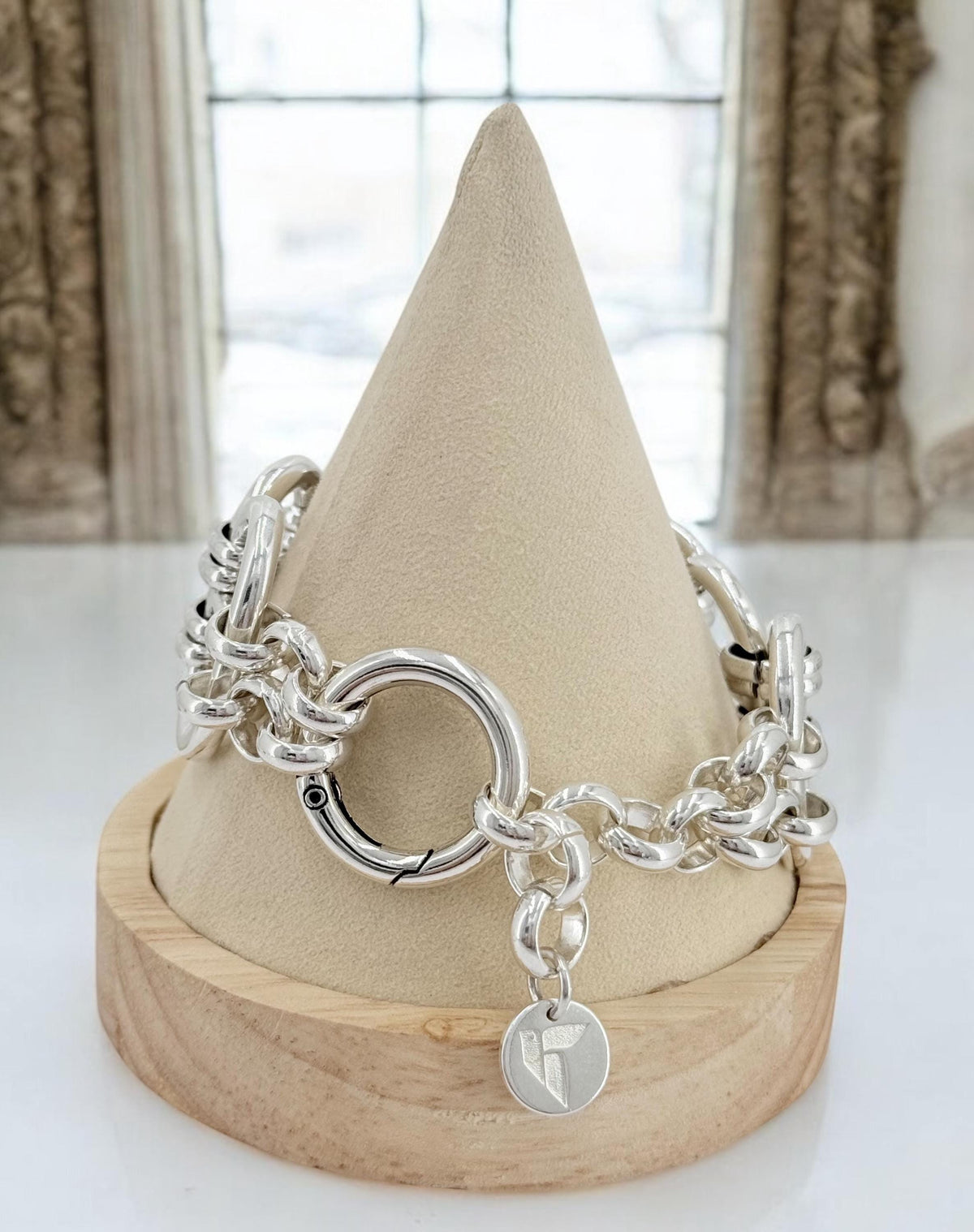 Chunky silver bracelet, cuff bracelet, silver bold bracelet, silver chain bracelet, thick link bracelet, , statement bracelet