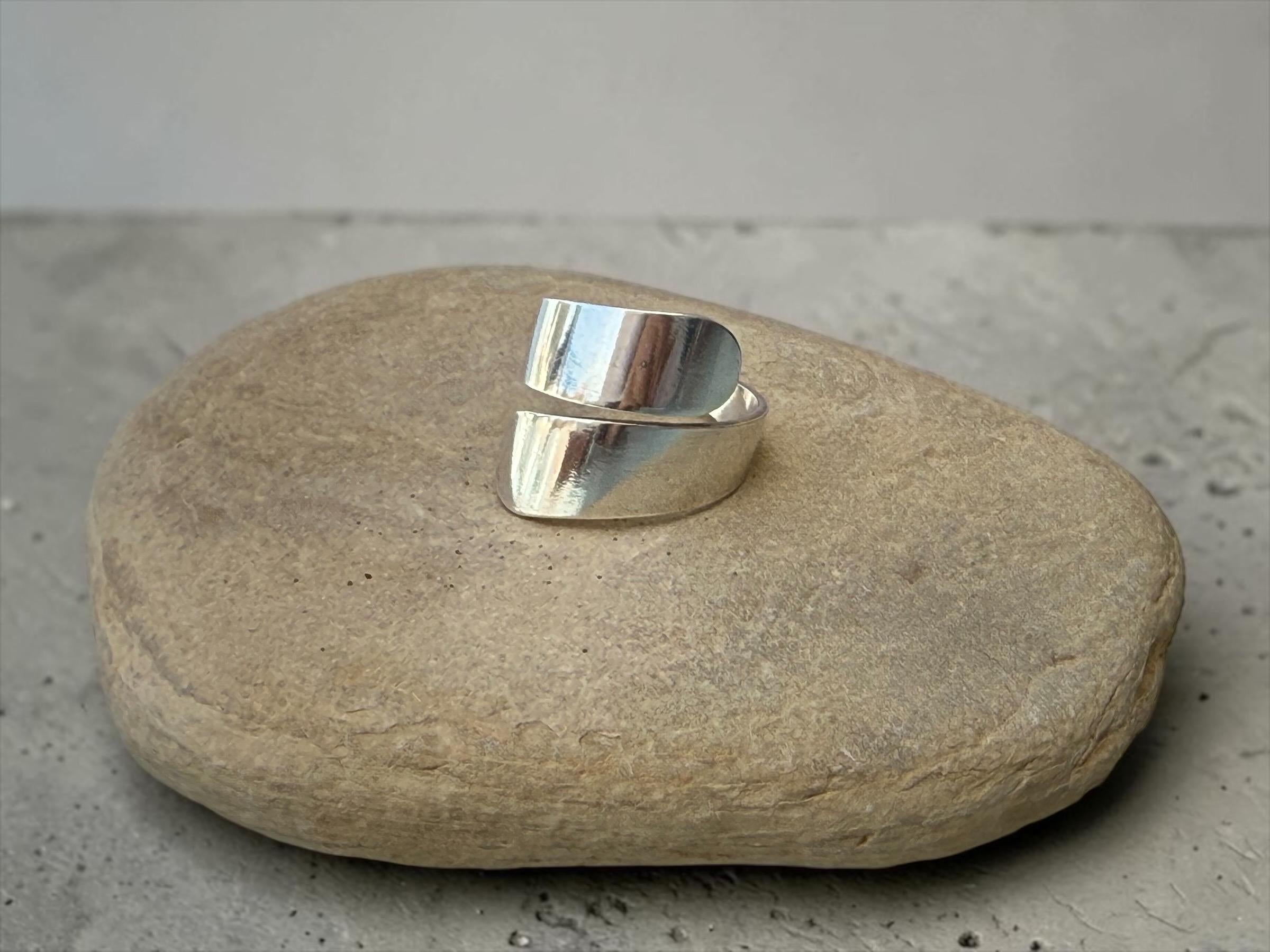 Statement ring, chunky ring, twisted silver ring, wide ring, bold silver ring, oversized ring, ring, gift for women