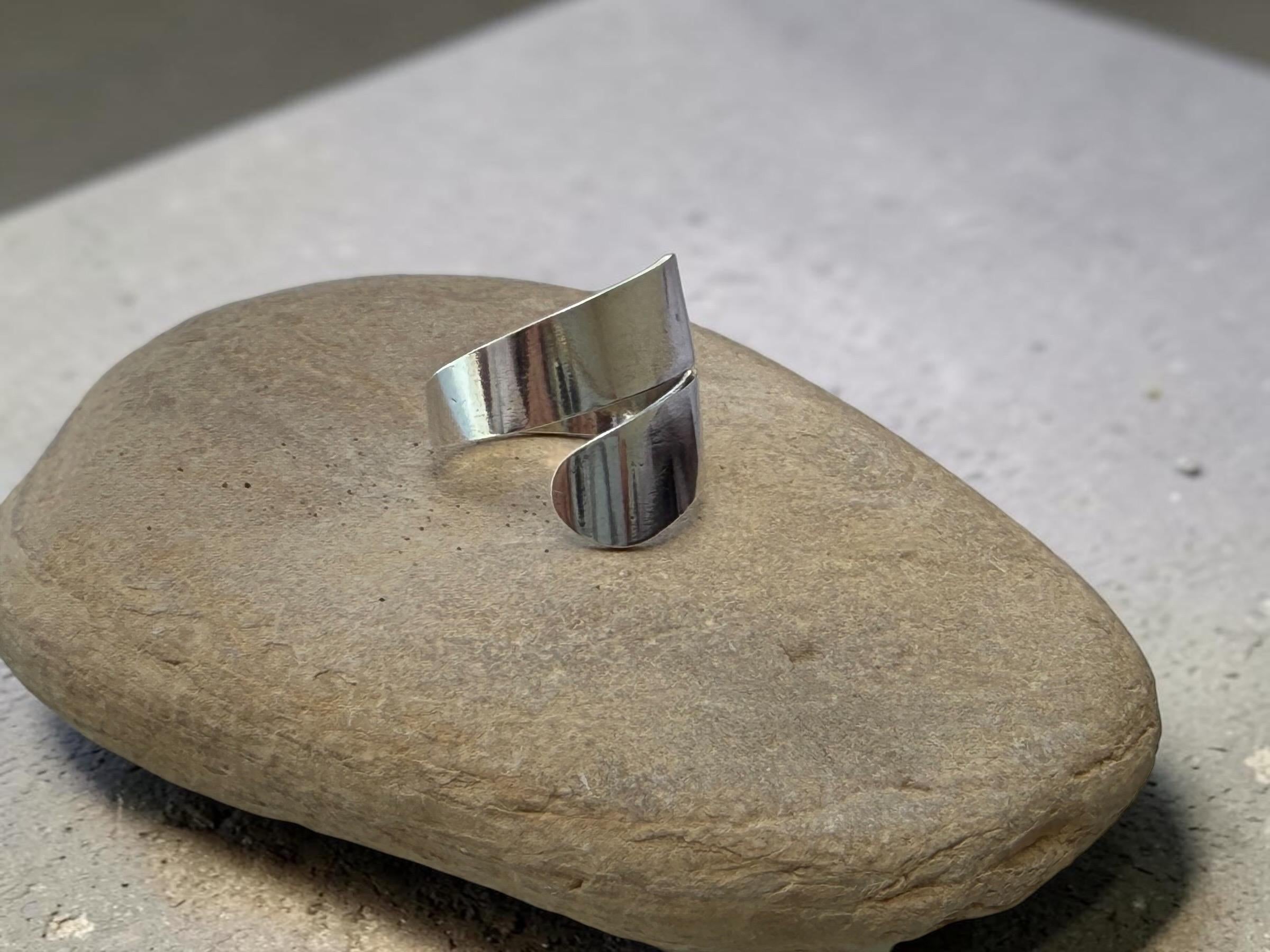 Statement ring, chunky ring, twisted silver ring, wide ring, bold silver ring, oversized ring, ring, gift for women
