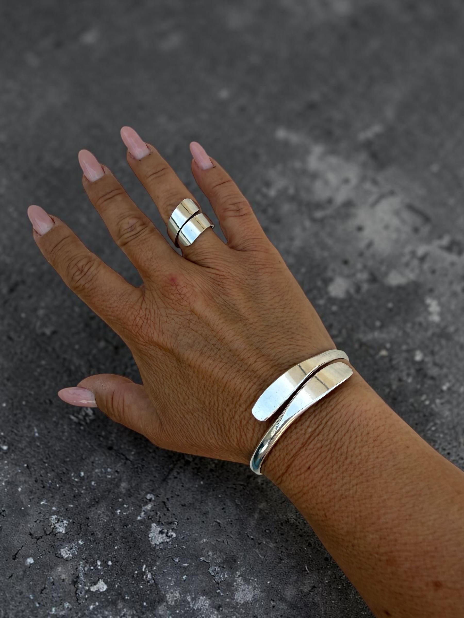 Statement ring, chunky ring, twisted silver ring, wide ring, bold silver ring, oversized ring, ring, gift for women