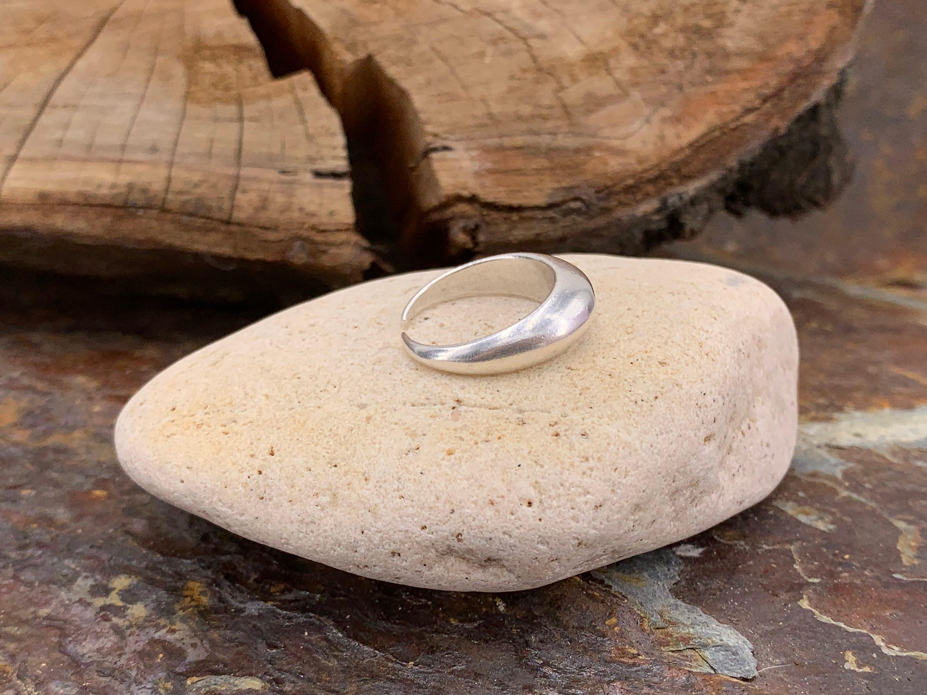 Chunky silver ring, dome ring, bold silver ring, statement silver ring, bulky wide ring, bohemian ring, uno de 50 style, gift for women