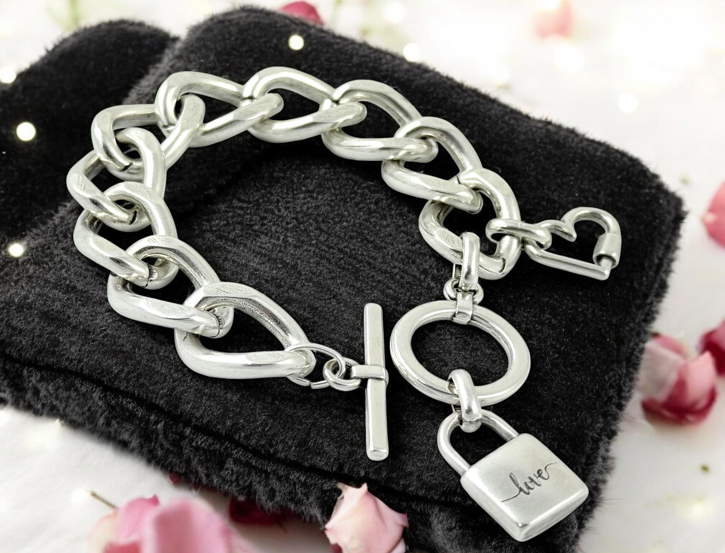 Heart charm bracelet