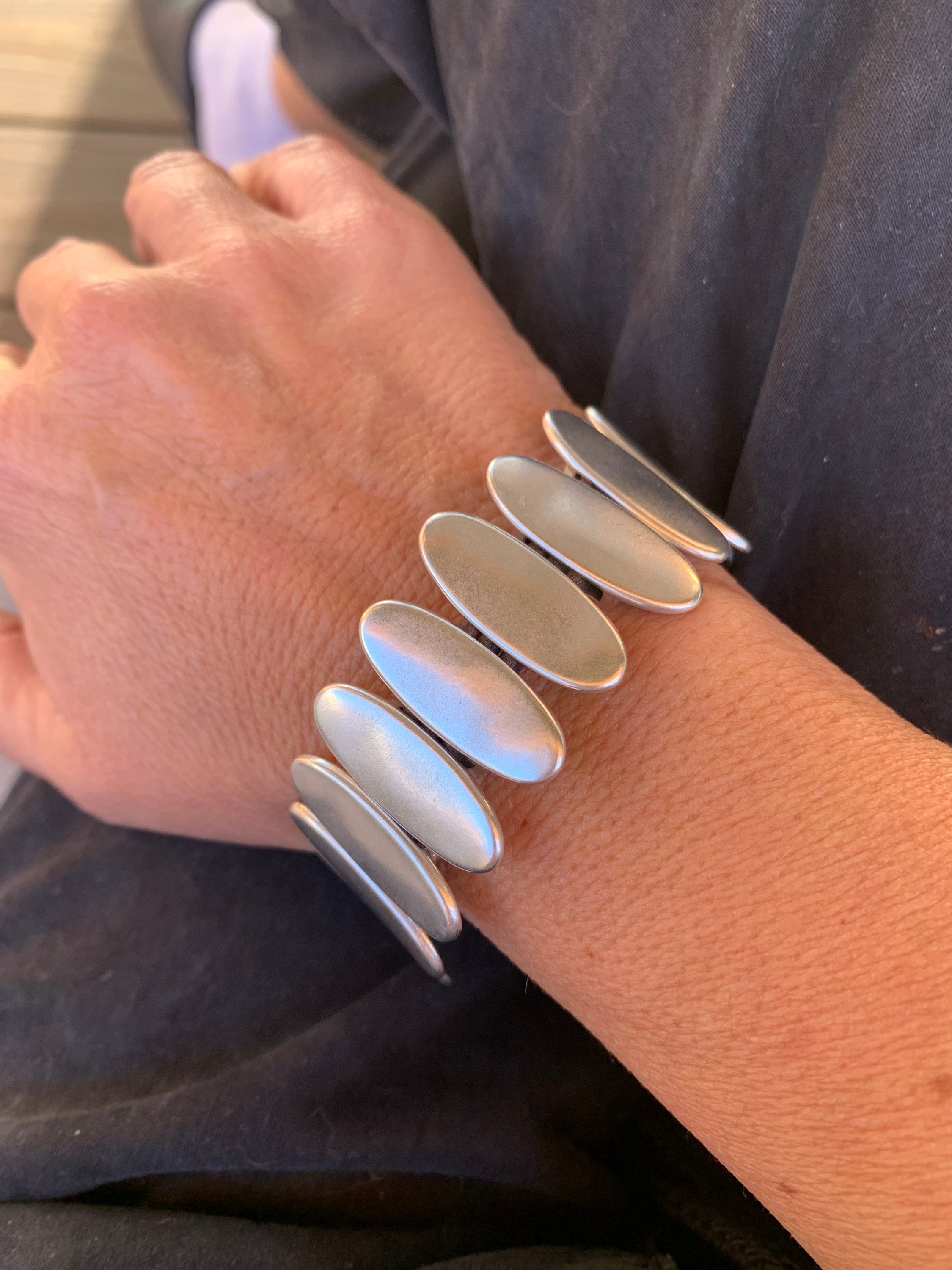 Chunky silver  Bracelet, bold bracelet, rock style bracelet, silver bracelet for women, chunky jewelry, wide silver bracelet, gift for her