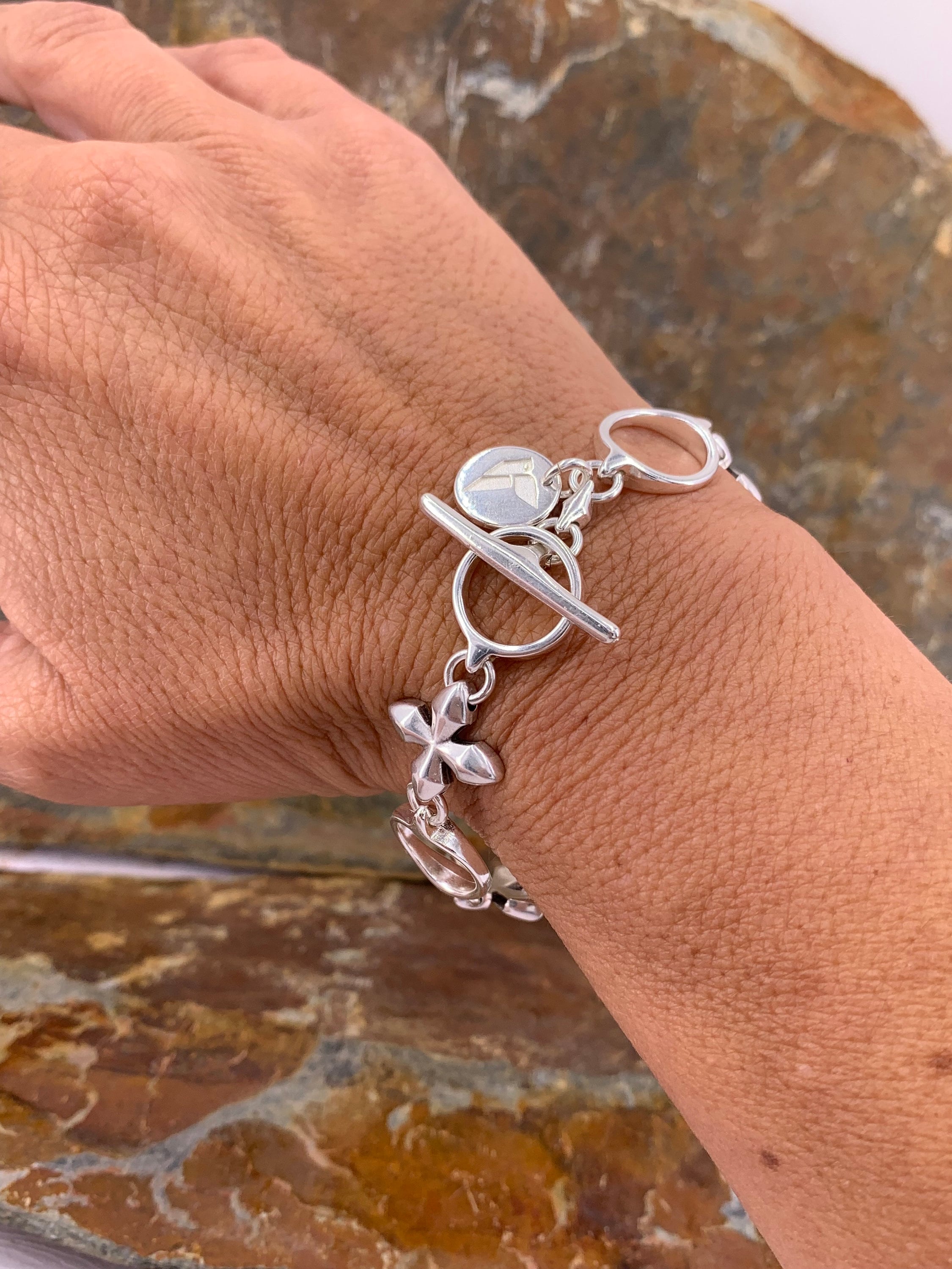 Chunky silver chain bracelet, statement bracelet, silver chain bracelet, chunky bracelet, rock bracelet,