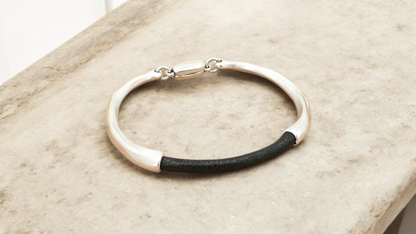 Gift for him, organic bracelet, hammered bracelet, silver  bracelet, handmade jewelry, personalized jewelry, jewelry, gifts for mom