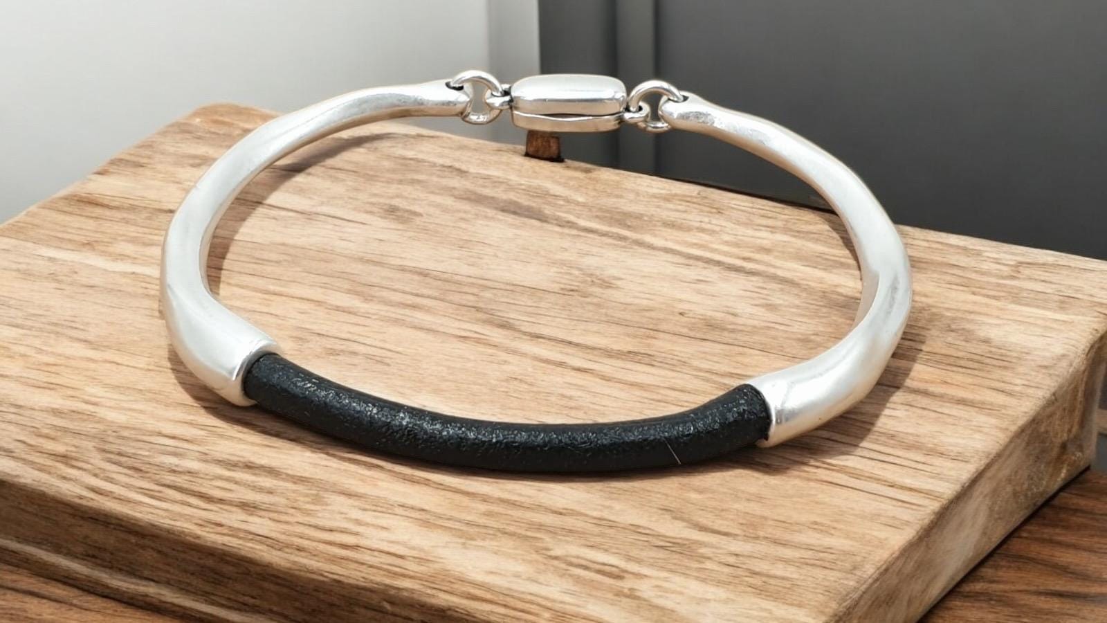 Gift for him, organic bracelet, hammered bracelet, silver  bracelet, handmade jewelry, personalized jewelry, jewelry, gifts for mom