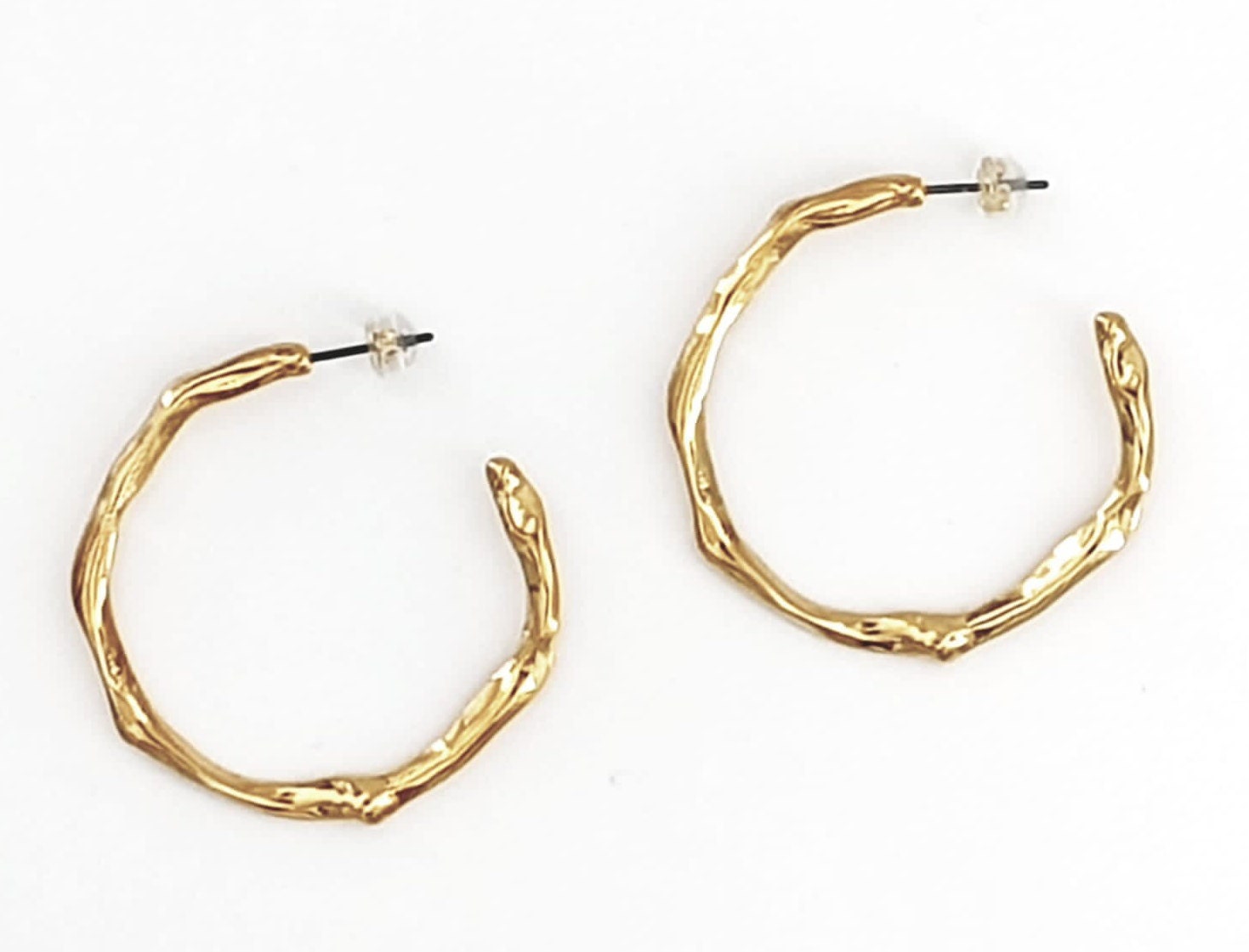 big gold hammered hoop earring for women, statement silver hoop earrings, chunky hoop earrings, large hoop earrings, gift for sister,