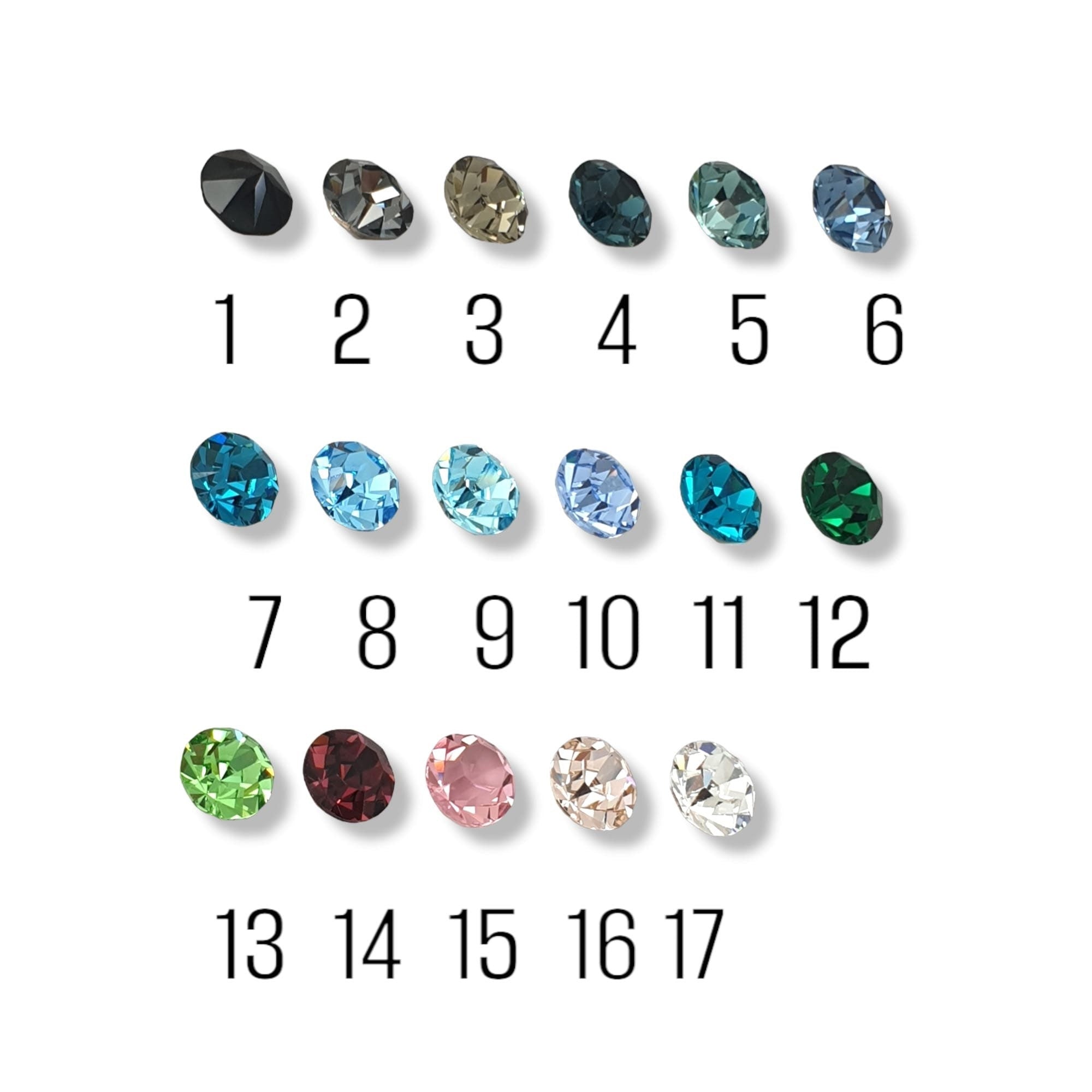 Chunky Silver Swarovski Ring – Oversized Statement Jewelry – US Size 8 – 17 Crystal Colors – Handmade Gift for Her
