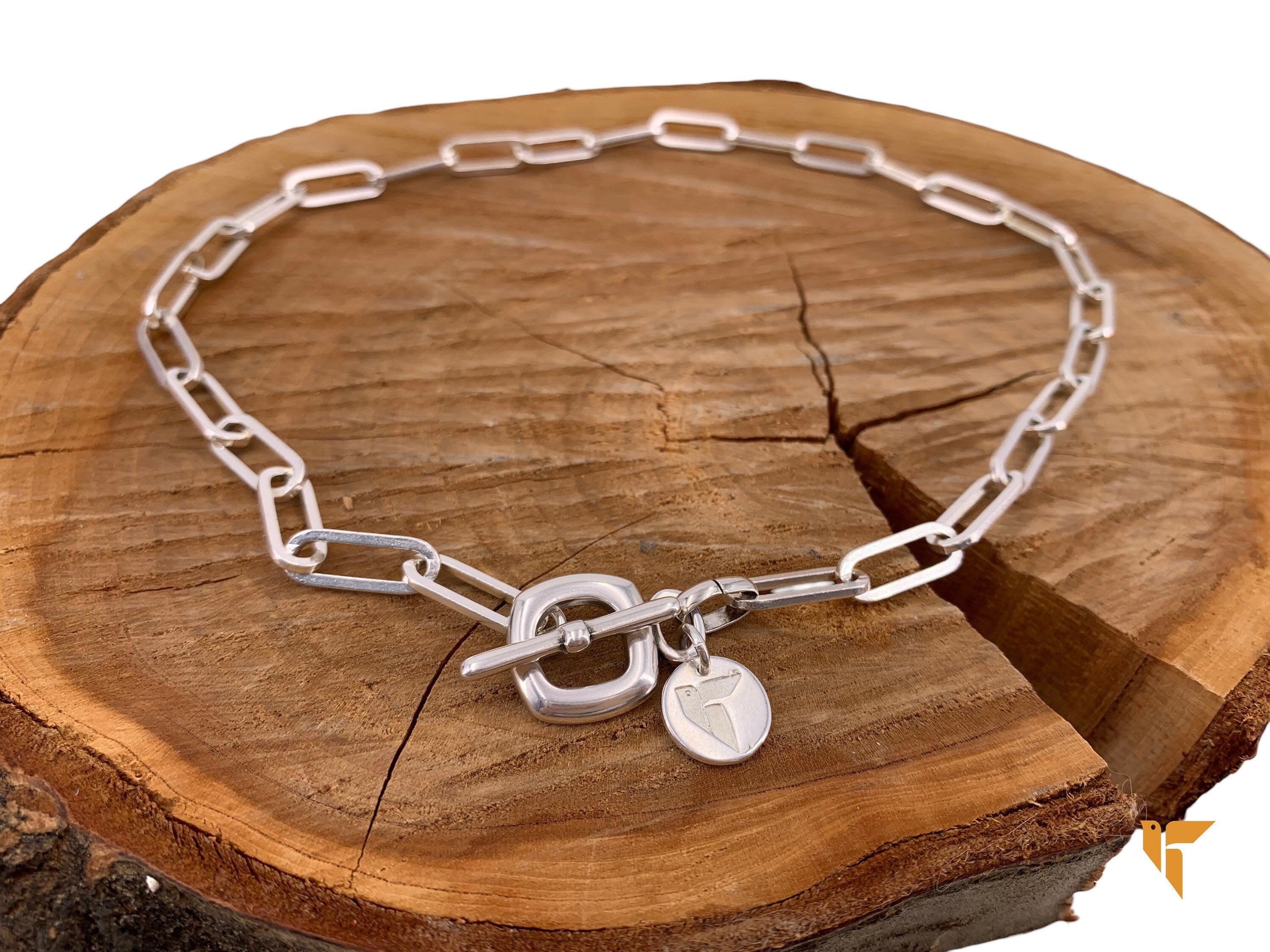 Chunky silver chain necklace for women, silver chain necklace, chunky necklace, large link necklace, women necklace, uno de 50 style choker