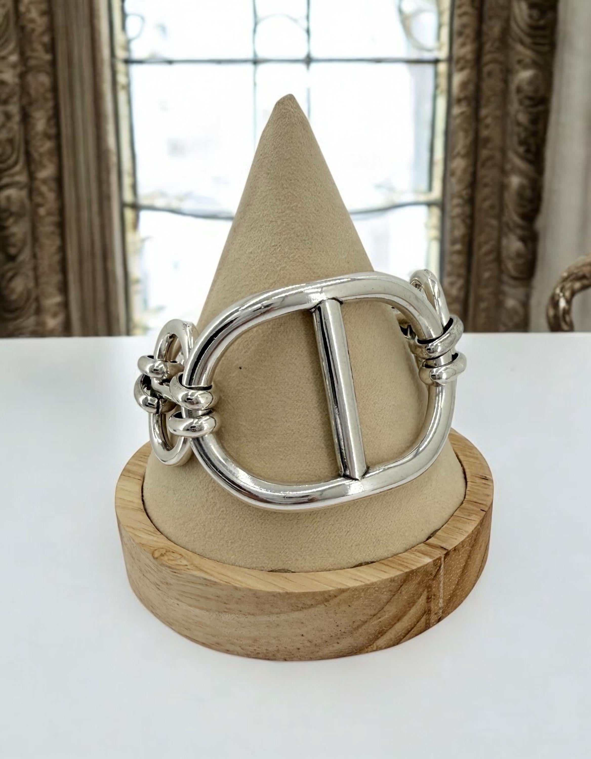 Chunky silver bracelet, cuff bracelet, silver bold bracelet, silver chain bracelet, thick link bracelet, uno de 50 style, statement bracelet