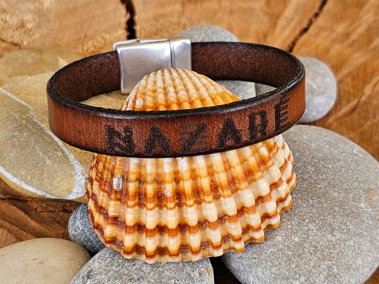 Custom engraved leather bracelet, leather bracelet, boho men bracelet, personalized bracelet, gift for men, surfer bracelet, custom gift