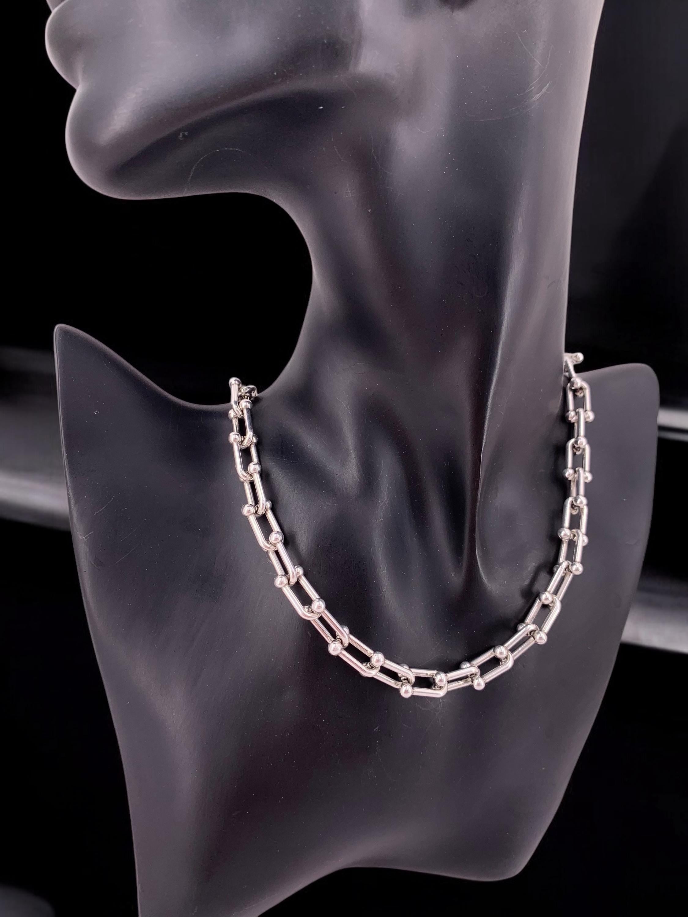 Bulky silver chain necklace, bold necklace, statement necklace, heavyweight chain necklace, simple chunky chain necklace, uno de 50 style