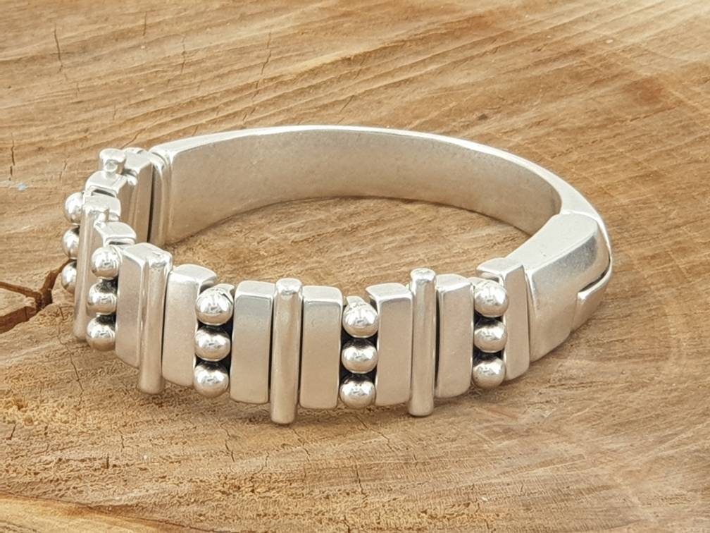 Chunky men bracelet industrial style, unisex silver cuff, custom jewelry
