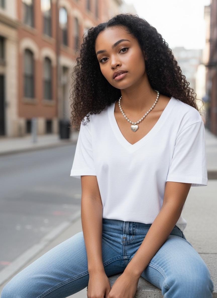 Silver plated balls chunky chain necklace with heart pendant, Minimalist custom jewelry