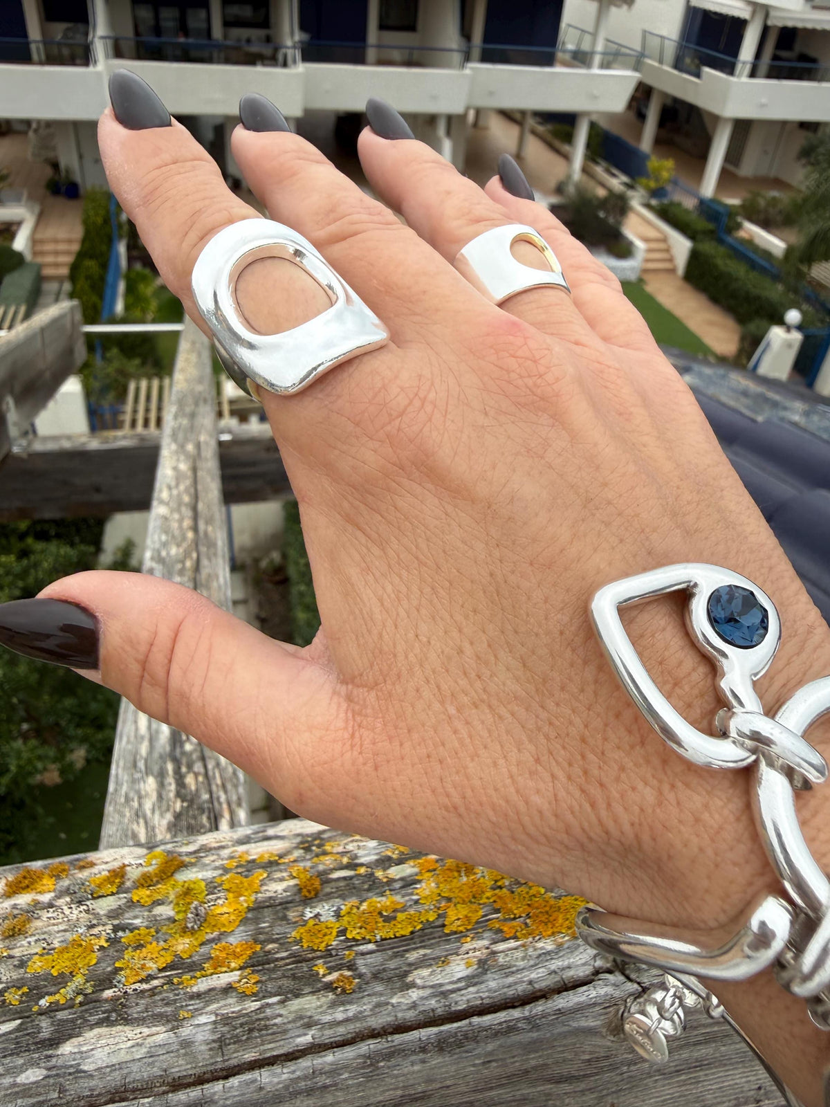 Statement Ring Chunky Silver Ring Gift For Birthday Gift Idea Bold Jewelry Silver Gift For Friend Gift For Mom Trendy