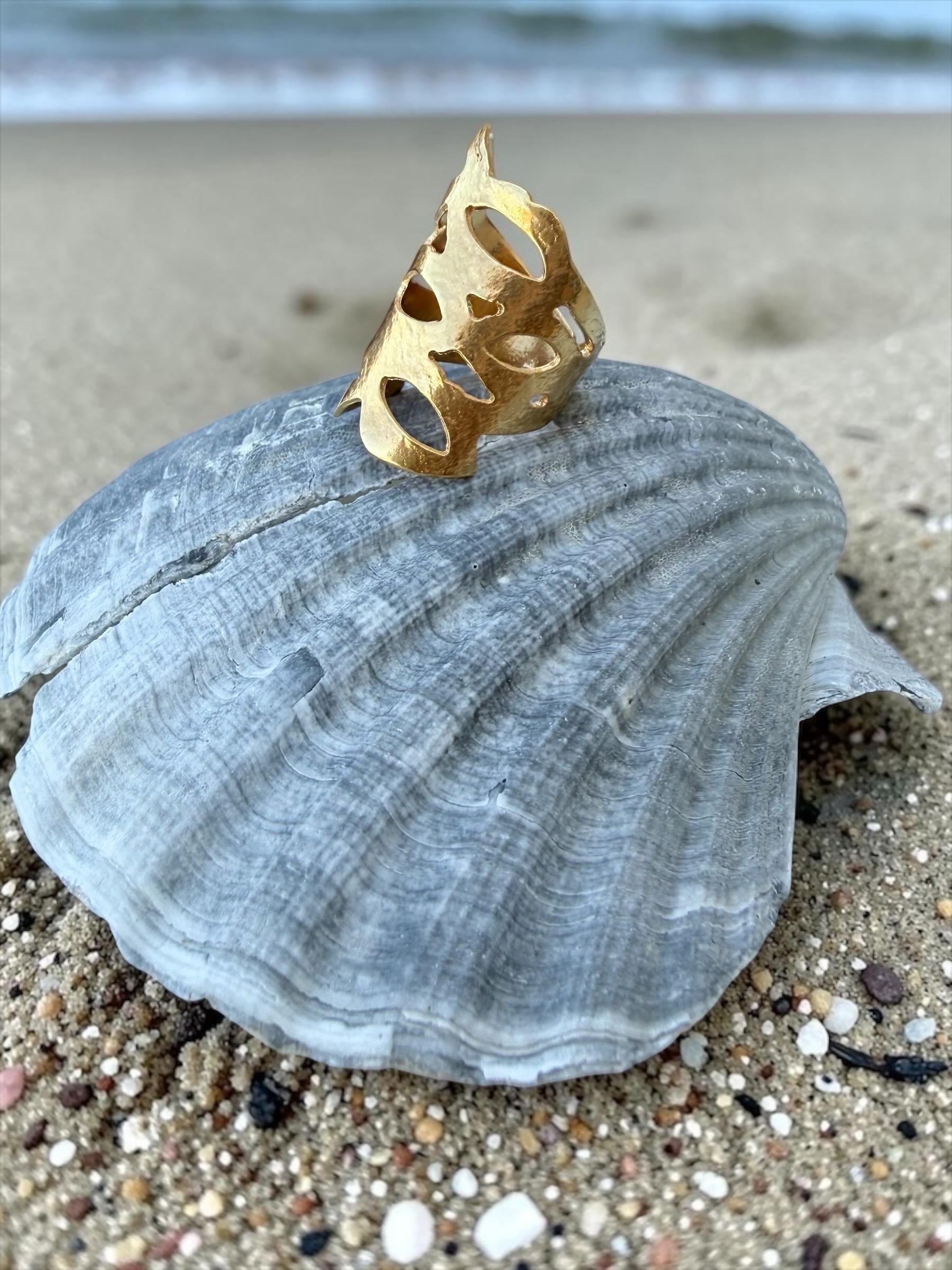 Chunky Silver  Adjustable Ring,  abstract ring, Statement Jewelry.