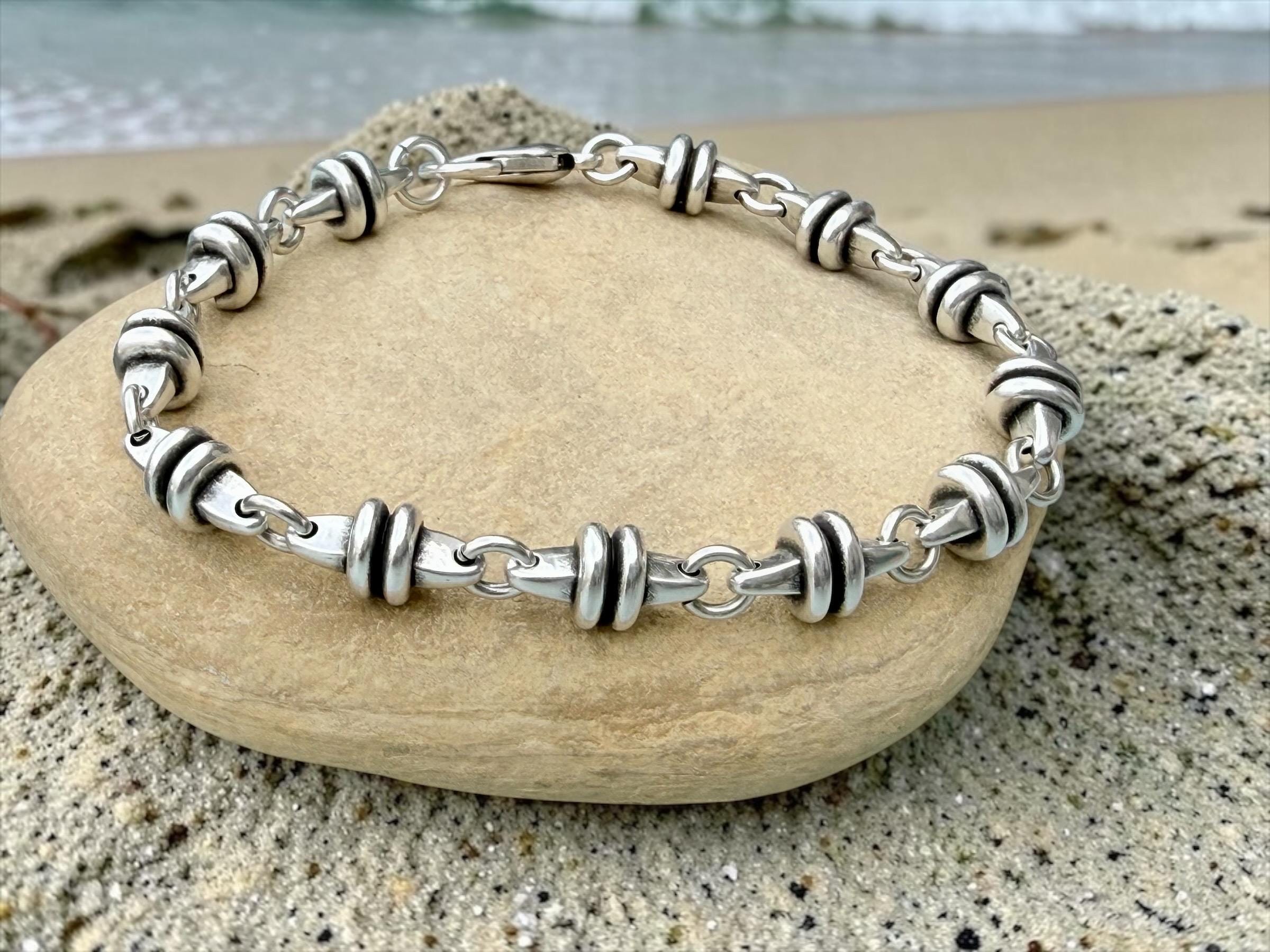original chain bracelet for men, silver bracelet, male bracelet, bulky bracelet, statement bracelet, manly bracelet, metal bracelet for men