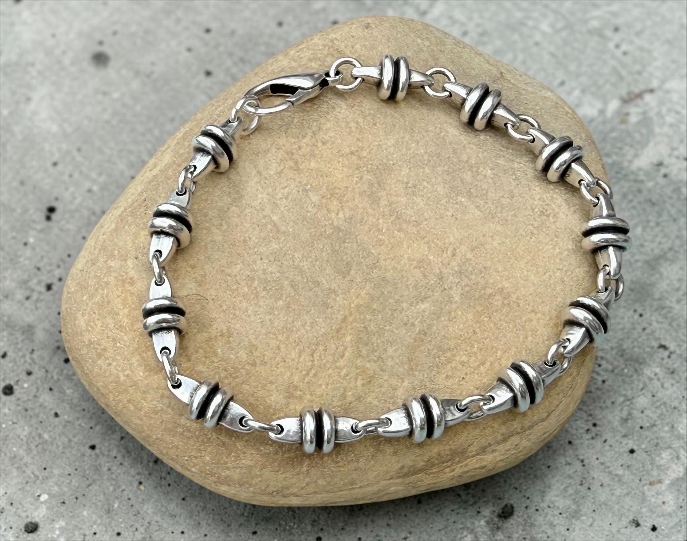 original chain bracelet for men, silver bracelet, male bracelet, bulky bracelet, statement bracelet, manly bracelet, metal bracelet for men