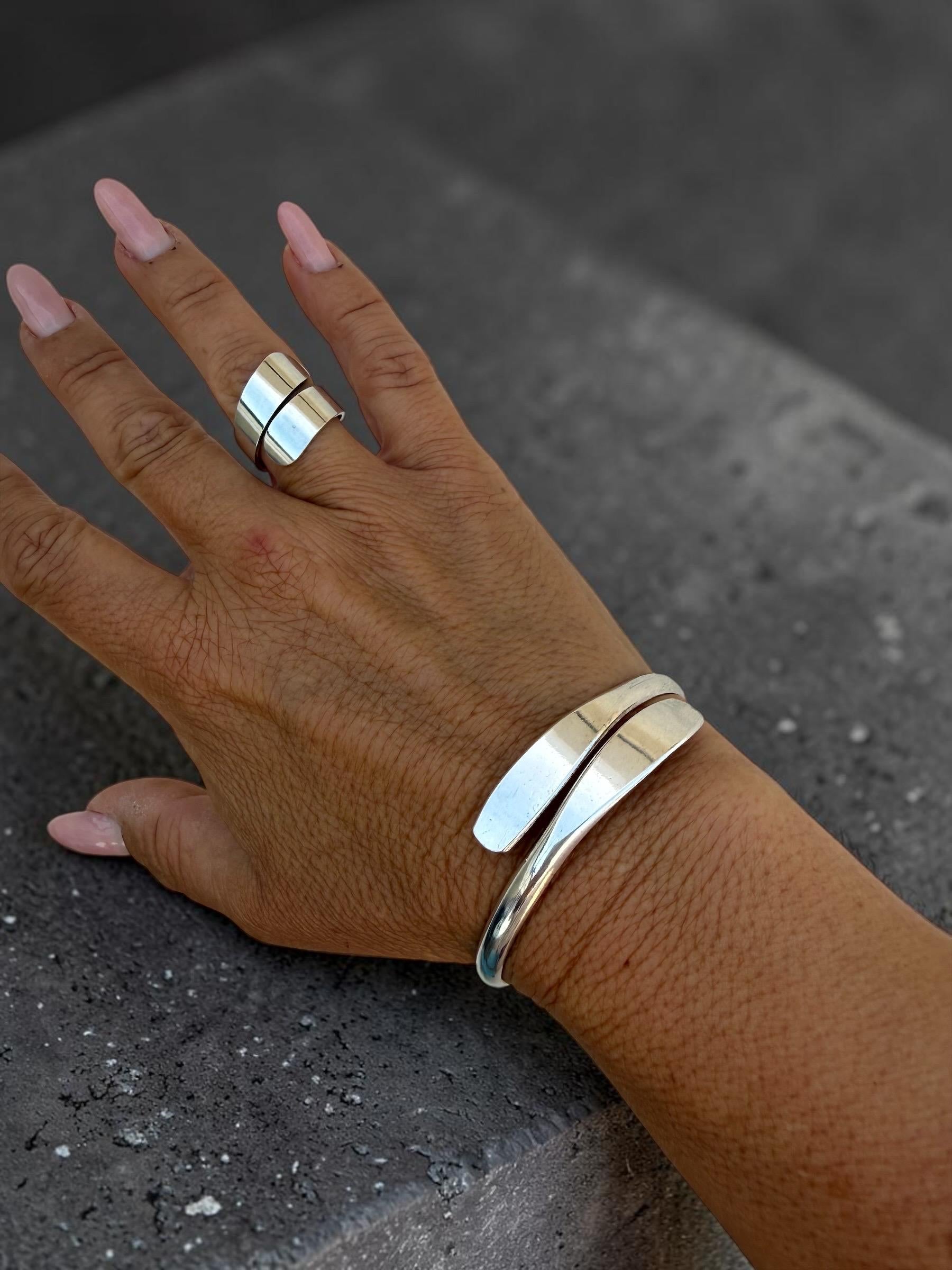 Statement ring, chunky ring, twisted silver ring, wide ring, bold silver ring, oversized ring,  ring, gift for women