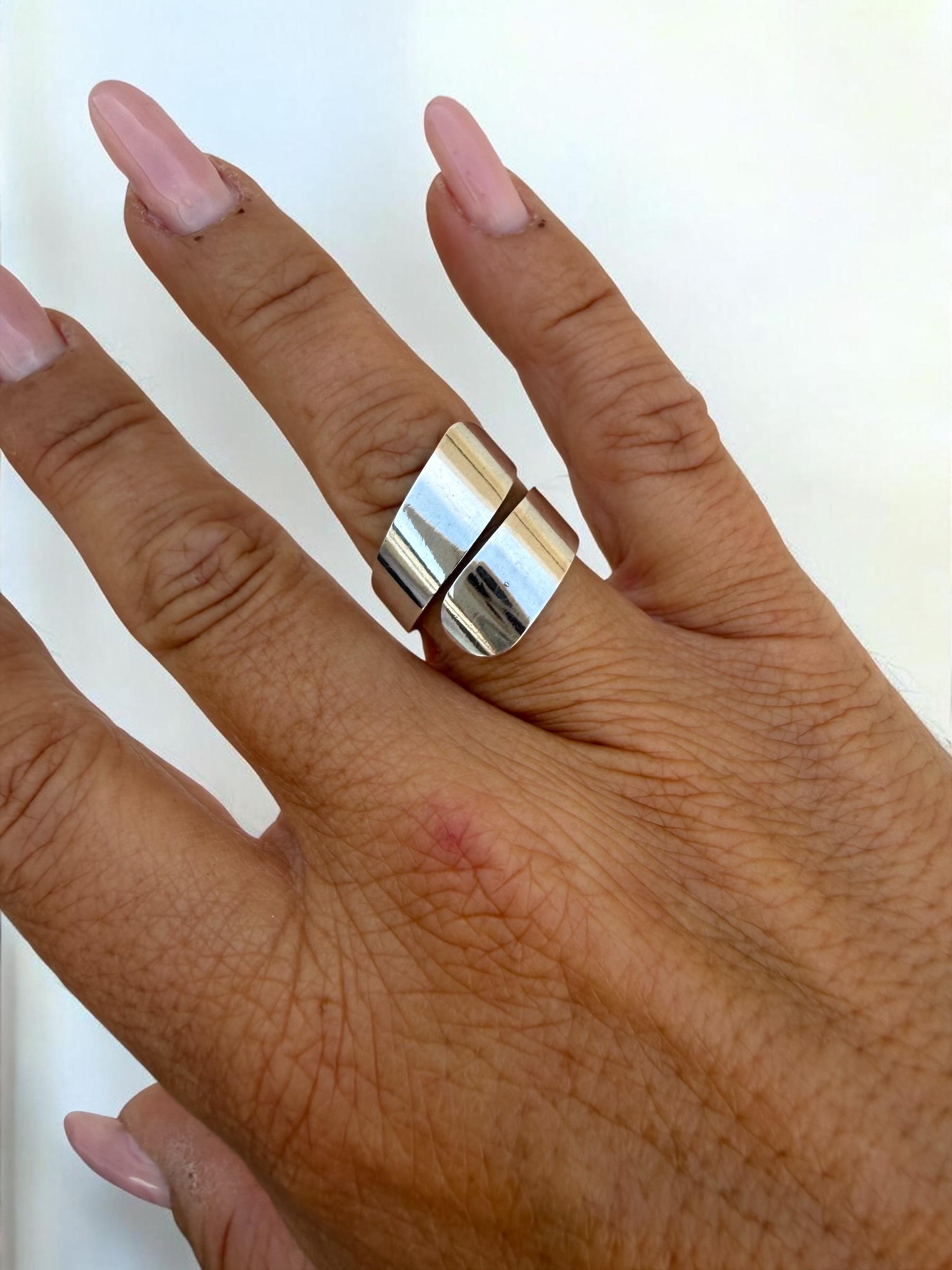 Statement ring, chunky ring, twisted silver ring, wide ring, bold silver ring, oversized ring,  ring, gift for women