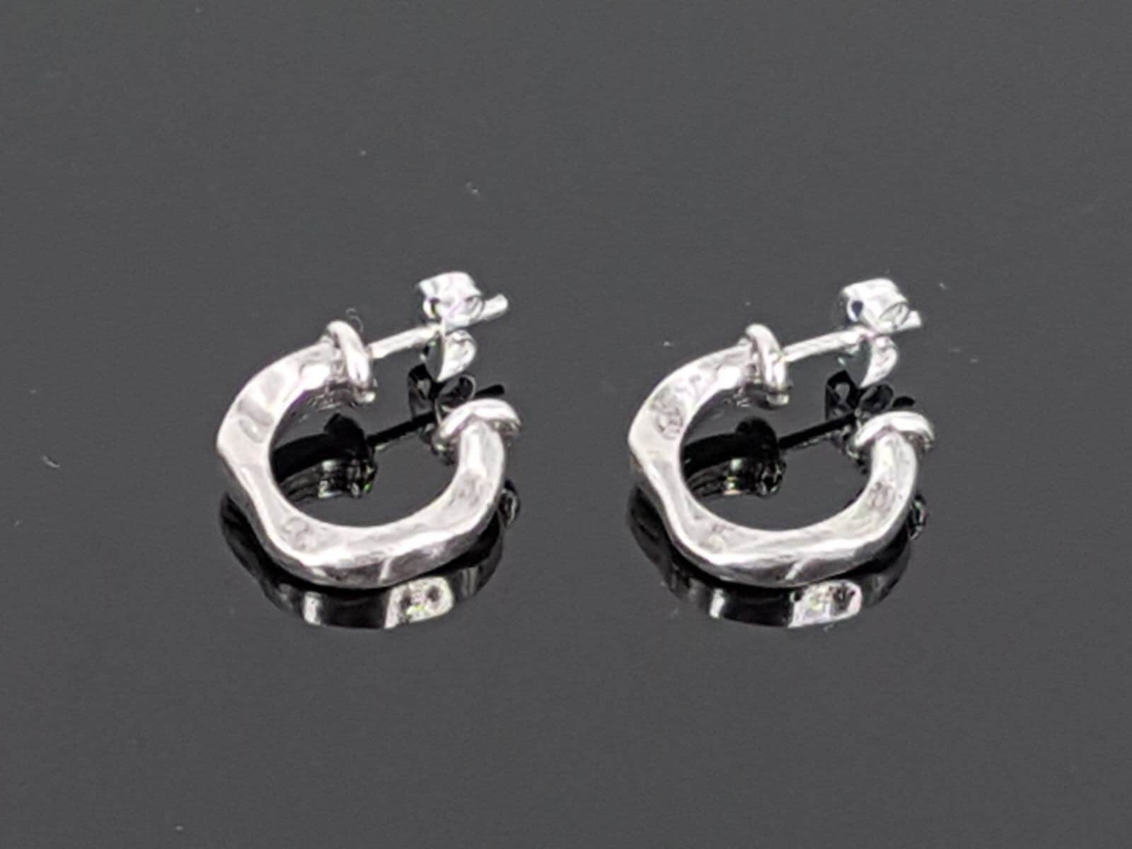 Pendientes de aro, pendientes de plata, pendientes llamativos, pendientes gruesos, pendientes boho,