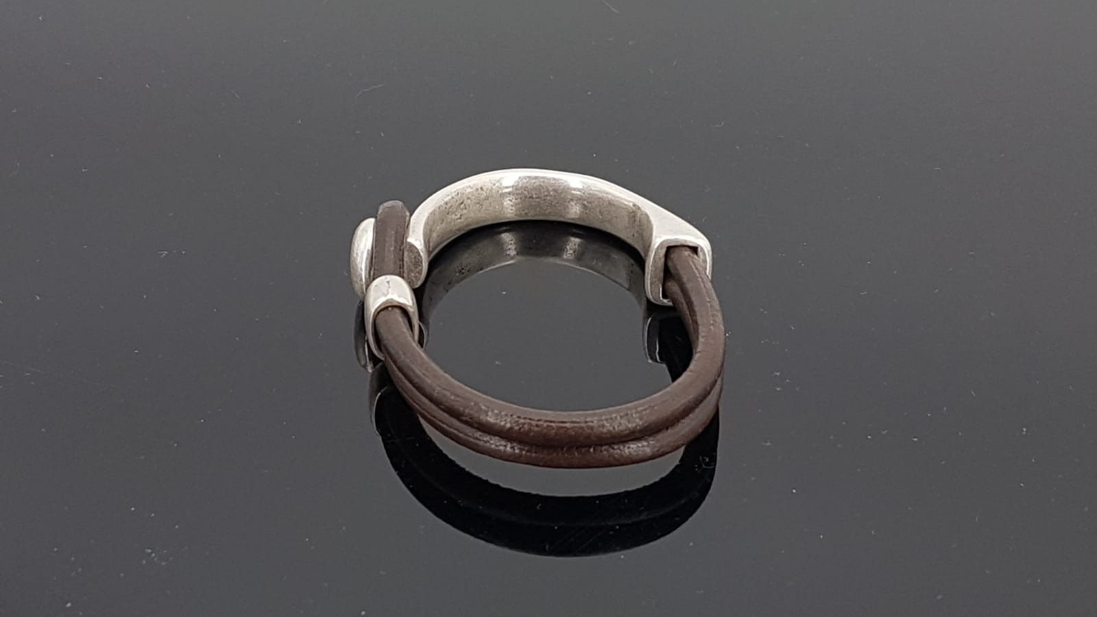 Pulsera de cuero plateado para hombre, pulsera de medio puño de plata, pulsera de cuentas de plata, pulsera de surf, pulsera de roca, pulsera tribal, hombres