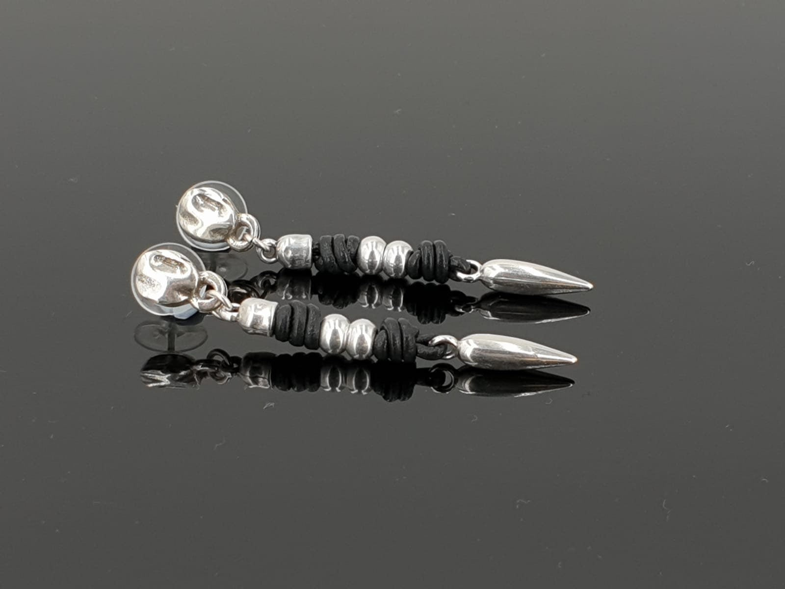 Pendientes mujer cuero Boho, pendientes plata, zamak español, pendientes tribales, pendientes etnicos, pendientes mujer cuero,