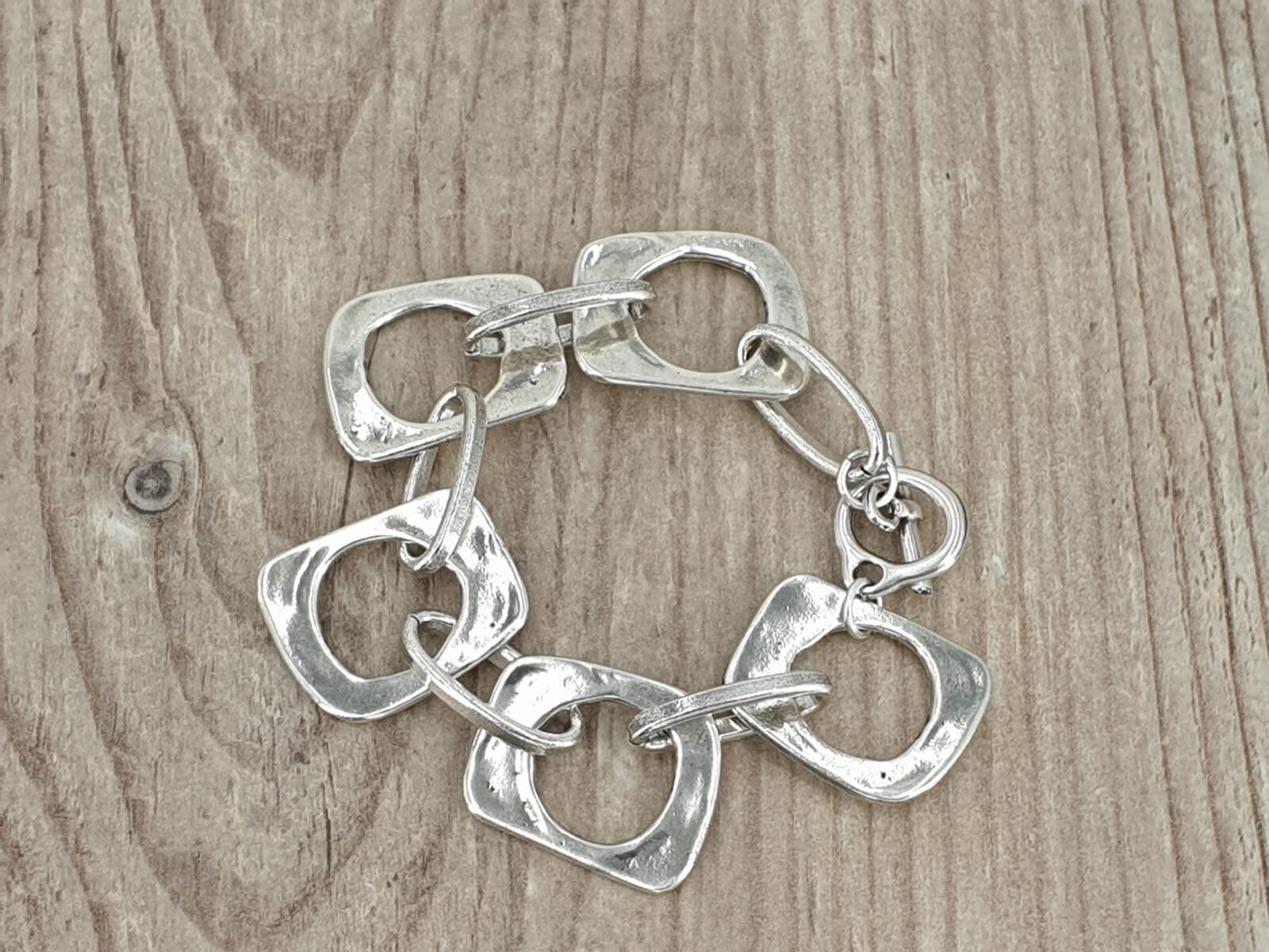 Pulsera de cadena gruesa, pulsera de cadena audaz, pulsera de cadena de plata, pulsera de declaración, pulsera de estilo, pulsera de cadena de eslabones gruesos