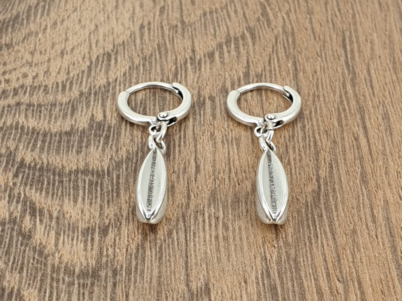 Pendientes aros mujer Boho plata, pendientes aros boho chic, Pendientes punta de lanza, pendientes tribales, Pendientes etnicos,