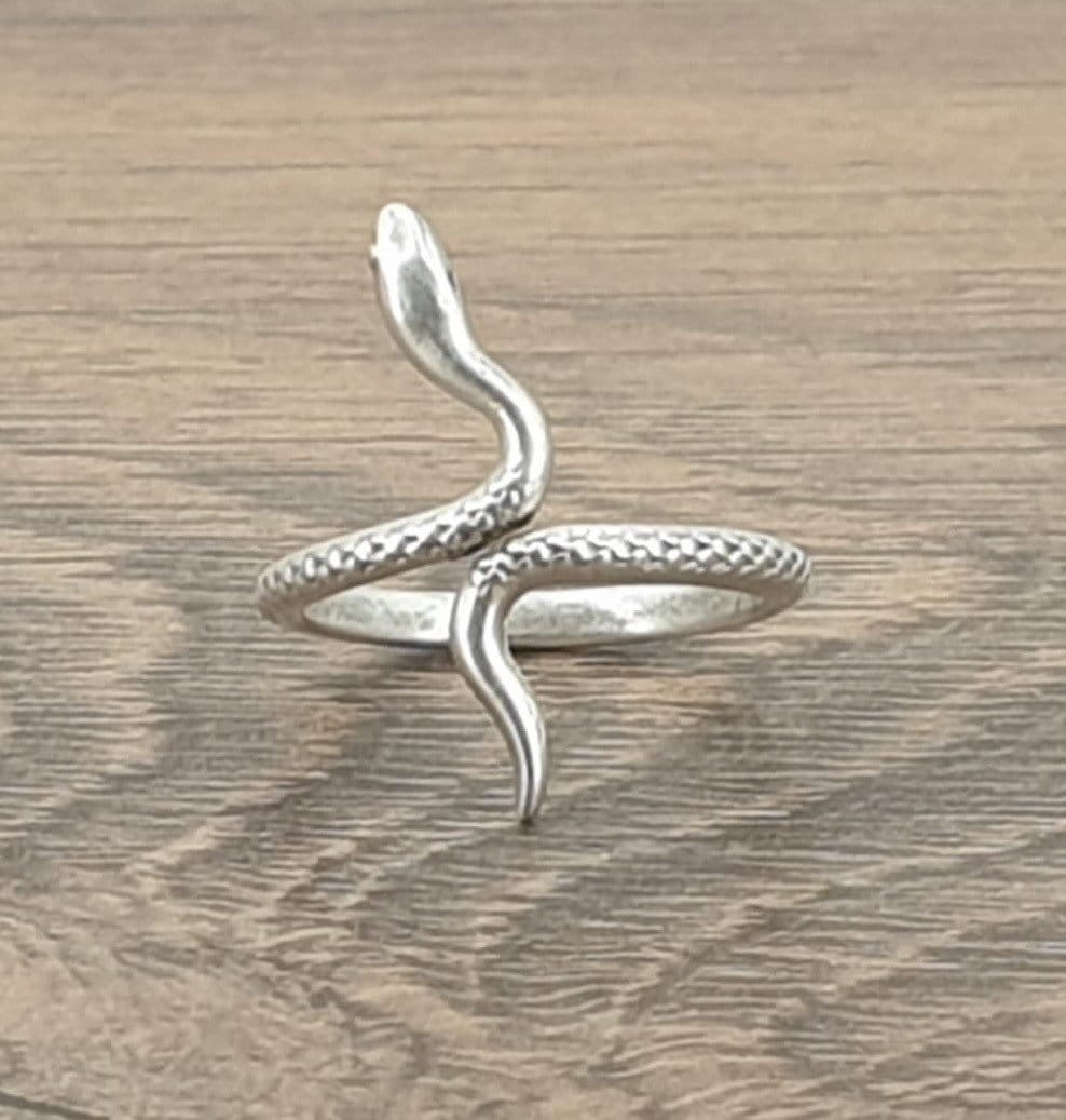 Anillo serpiente, anillo de plata boho ajustable, anillo de plata boho, anillos boho de animales, anillo de oro, anillo de declaración, anillo boho, estilo Uno de 50