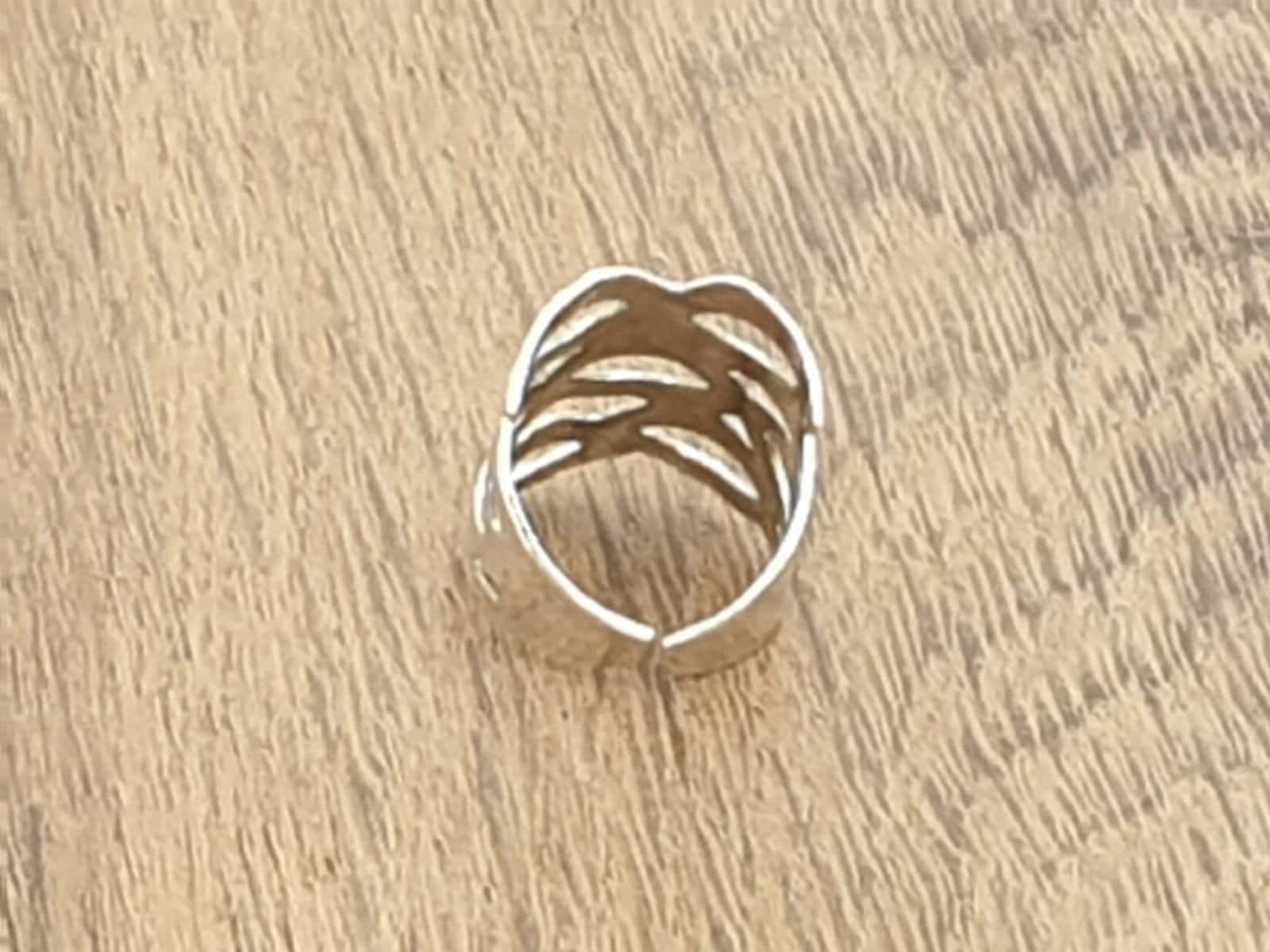 Anillo de declaración, anillo grueso, anillo infinito, anillo Mandala, anillo boho, anillo de plata, anillo de gran tamaño, anillo de plata,