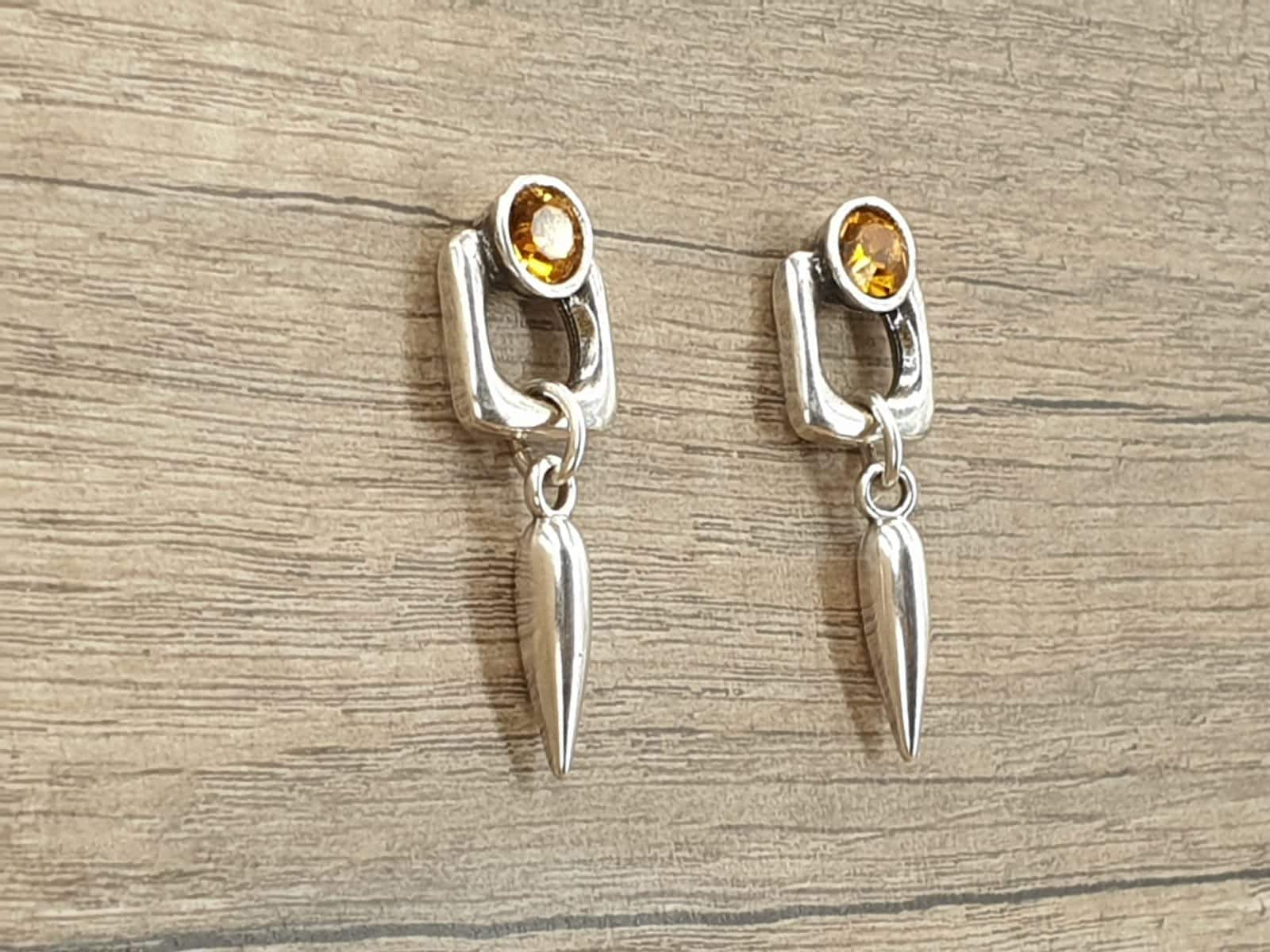 Pendientes mujer plata y cristal, pendientes swarovski, pendientes plata, pendientes corazón plata y cristal, zamak español,