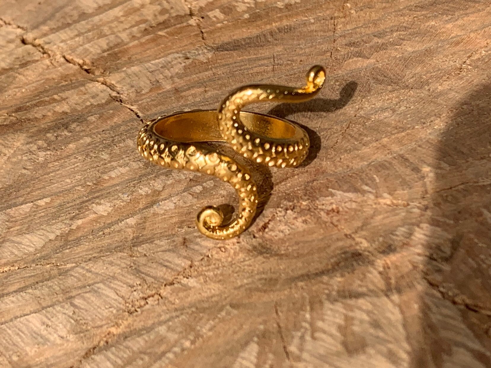 Octopus ring, kraken ring  adjustable boho silver ring, boho silver ring, animal boho rings, gold ring, statement ring, bohemian gold ring